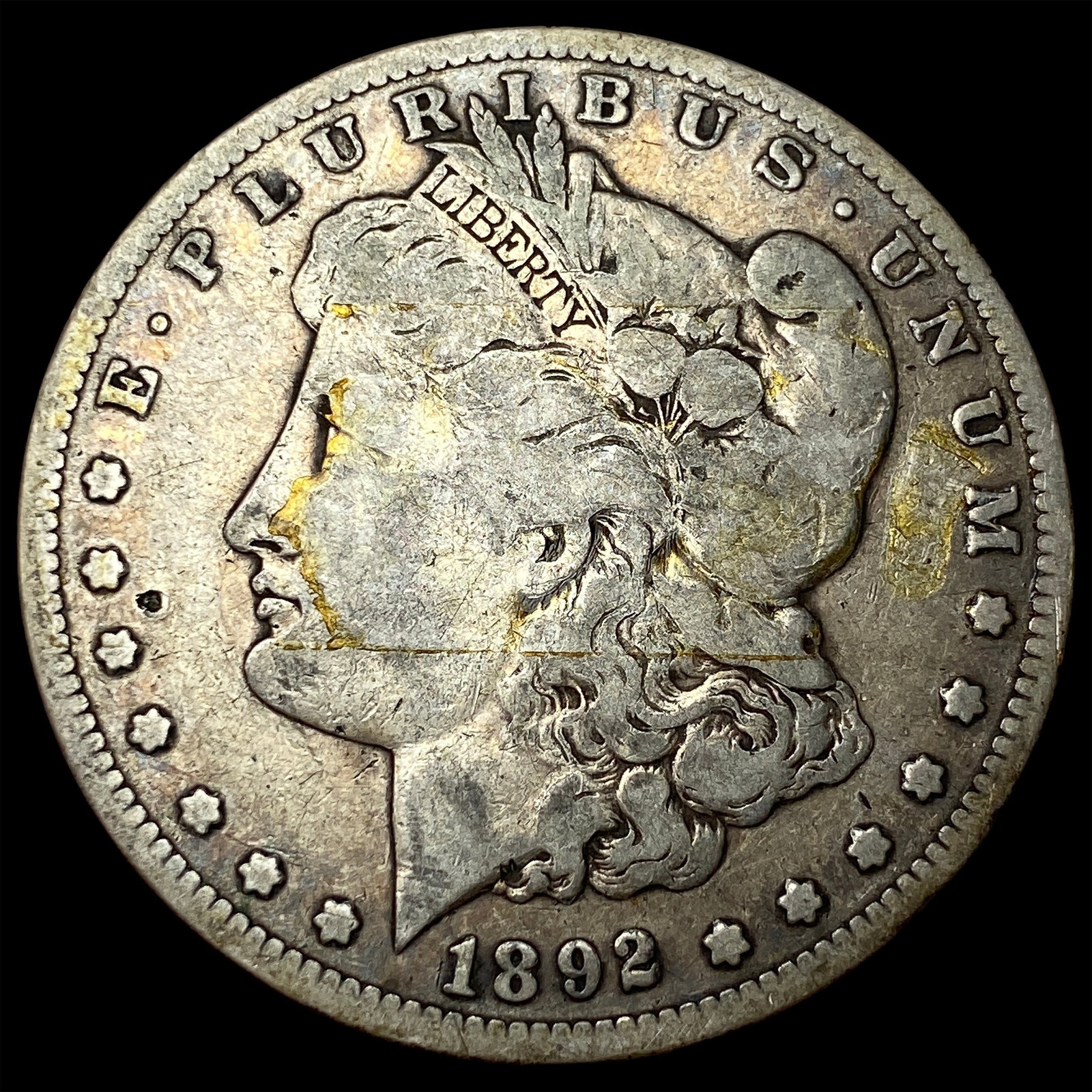1892-S Silver Morgan Dollar LIGHTLY CIRCULATED: 1892-S Silver Morgan Dollar LIGHTLY CIRCULATED