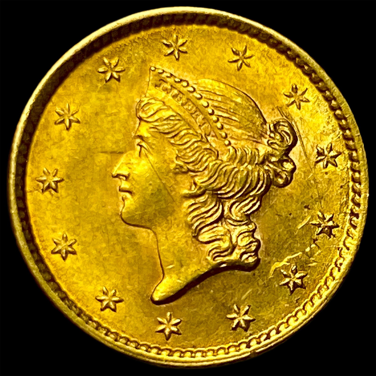 1852 Gold $1 Liberty Head Type 1 UNCIRCULATED: 1852 Gold $1 Liberty Head Type 1 UNCIRCULATED