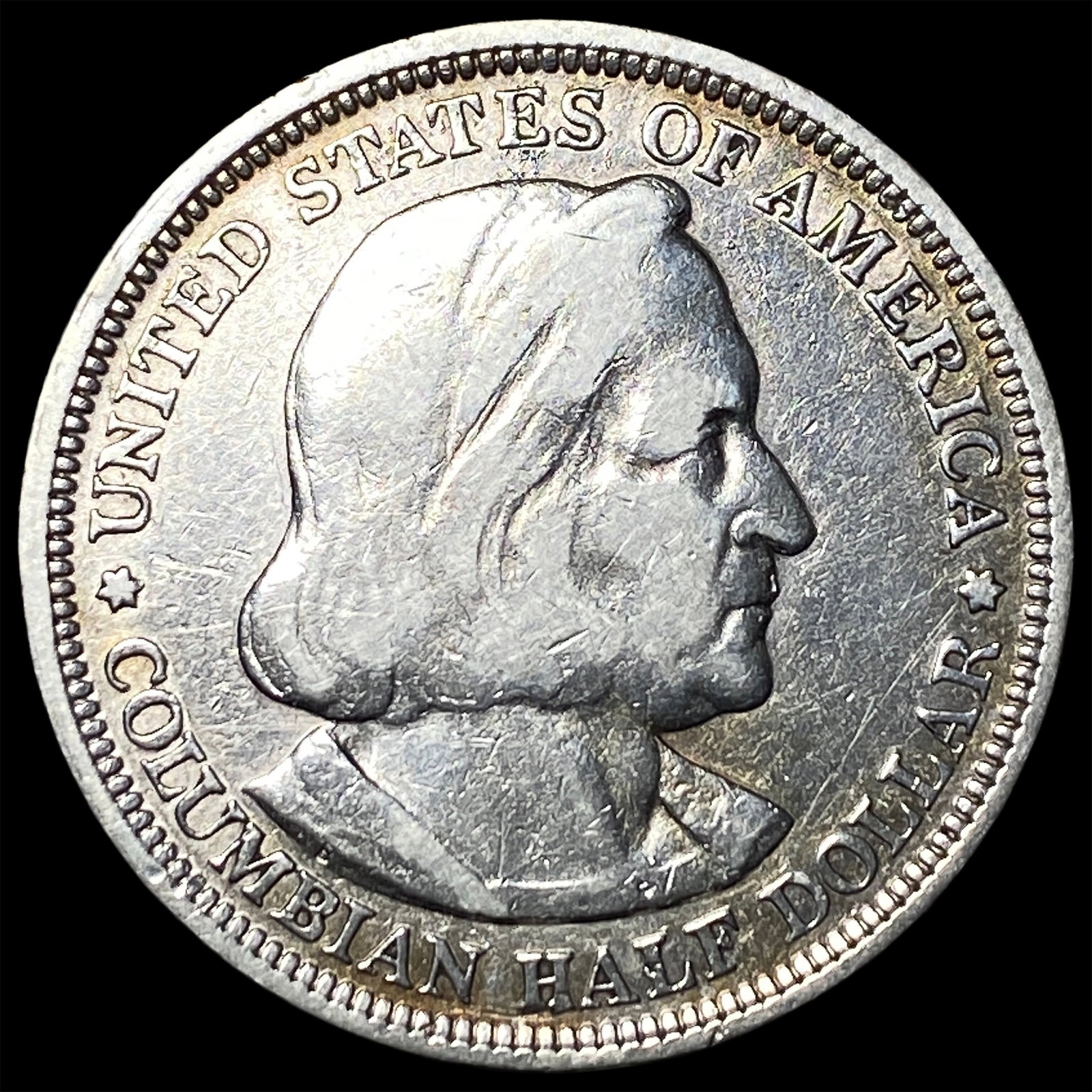 1893 Silver Columbian Expo Half Dollar NEARLY UNCIRCULATED (1 of 2)