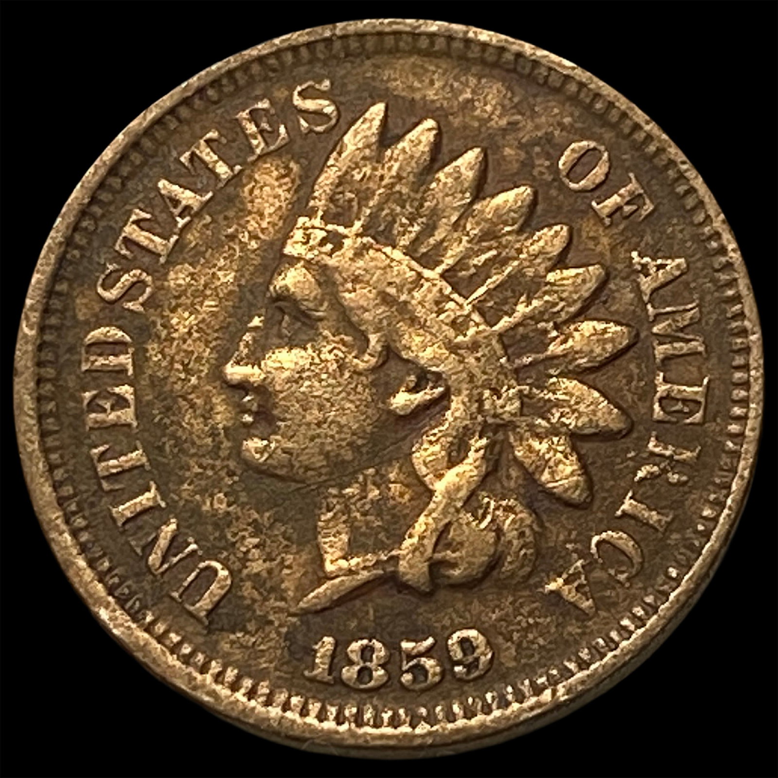 1859 Indian Head Cent LIGHTLY CIRCULATED: 1859 Indian Head Cent LIGHTLY CIRCULATED