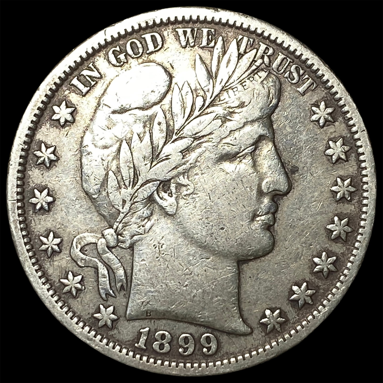 1899-S Silver Barber Half Dollar NEARLY UNCIRCULATED (1 of 2)