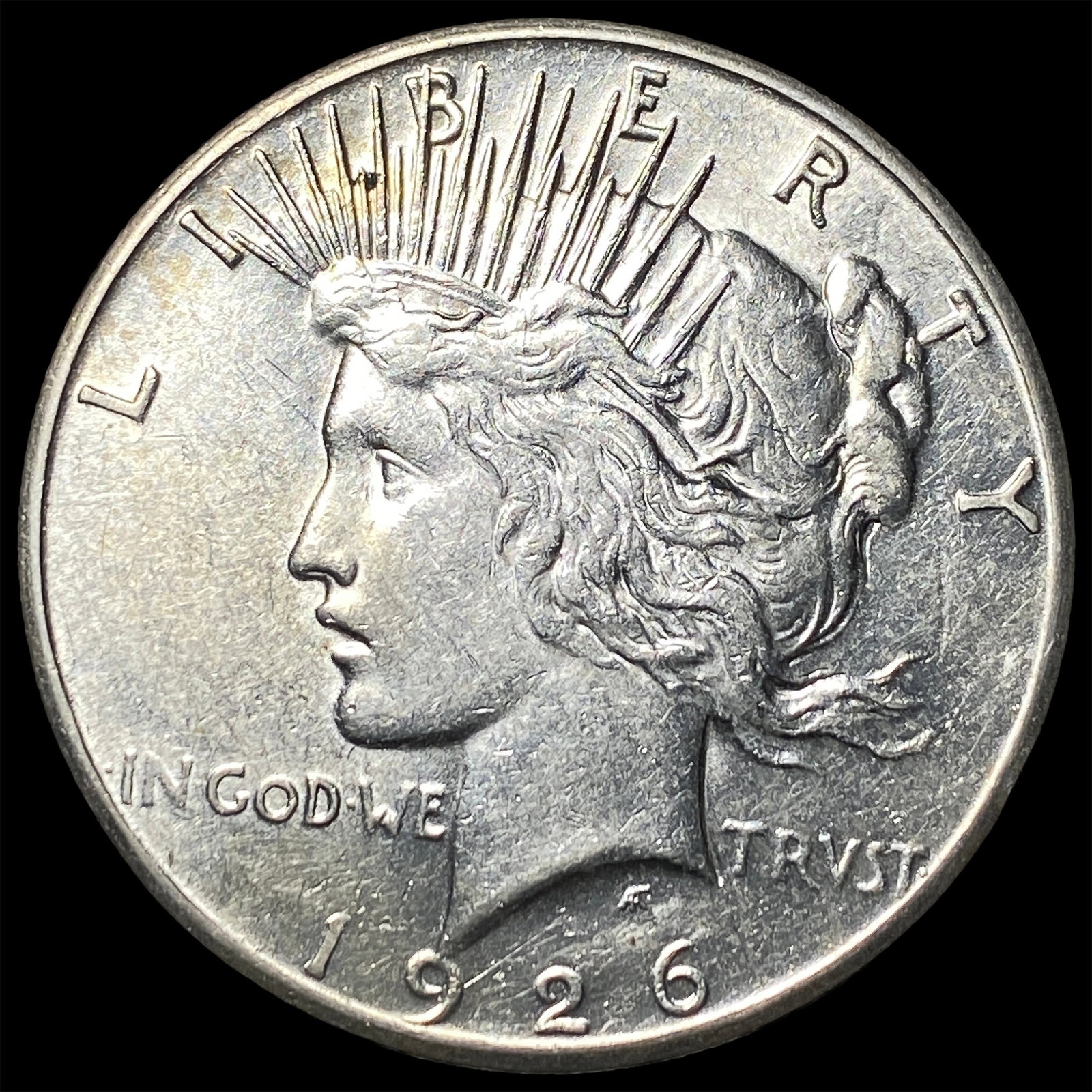1926-S Peace Silver Dollar CLOSELY UNCIRCULATED: 1926-S Peace Silver Dollar CLOSELY UNCIRCULATED