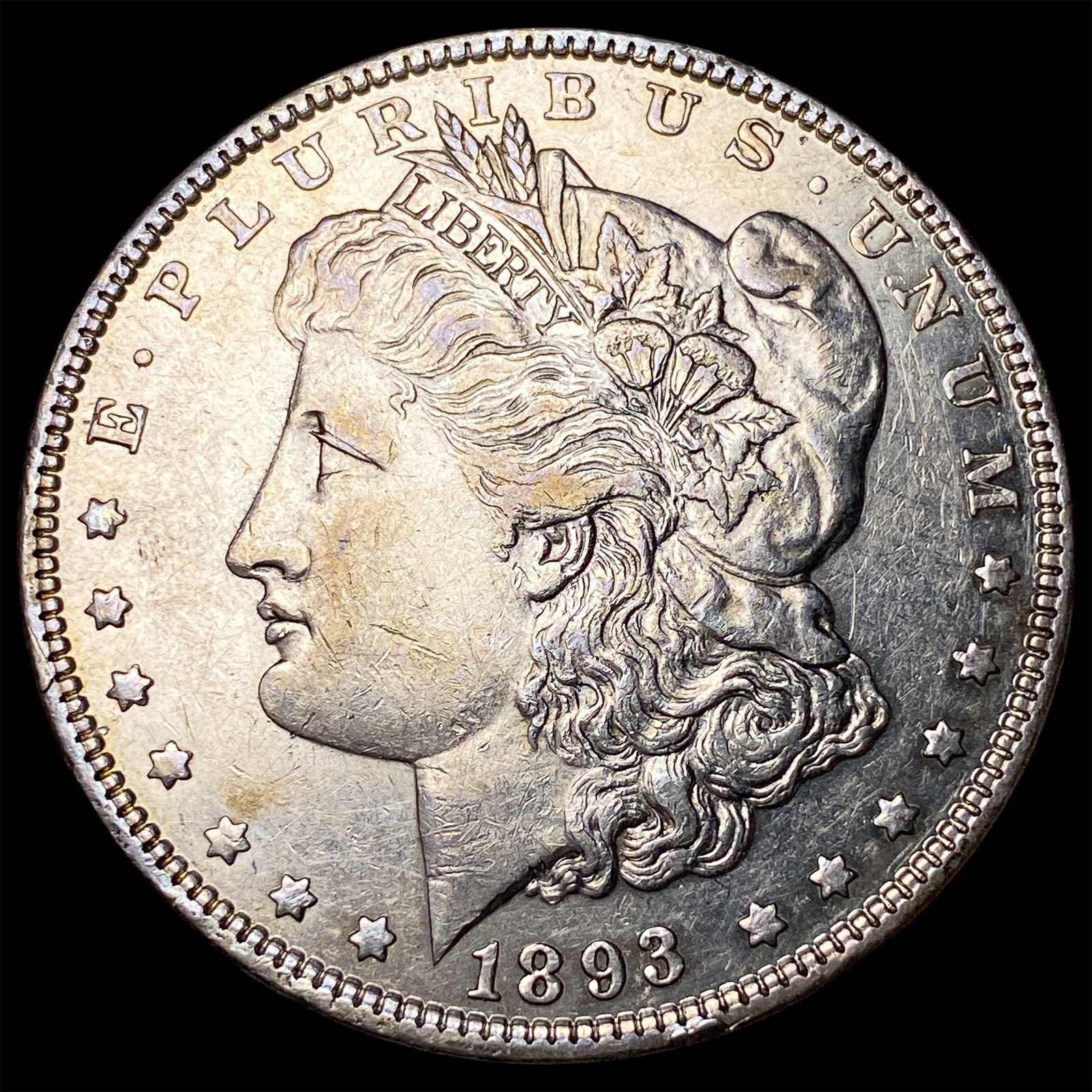 1893 Silver Morgan Dollar CHOICE AU: 1893 Silver Morgan Dollar CHOICE AU