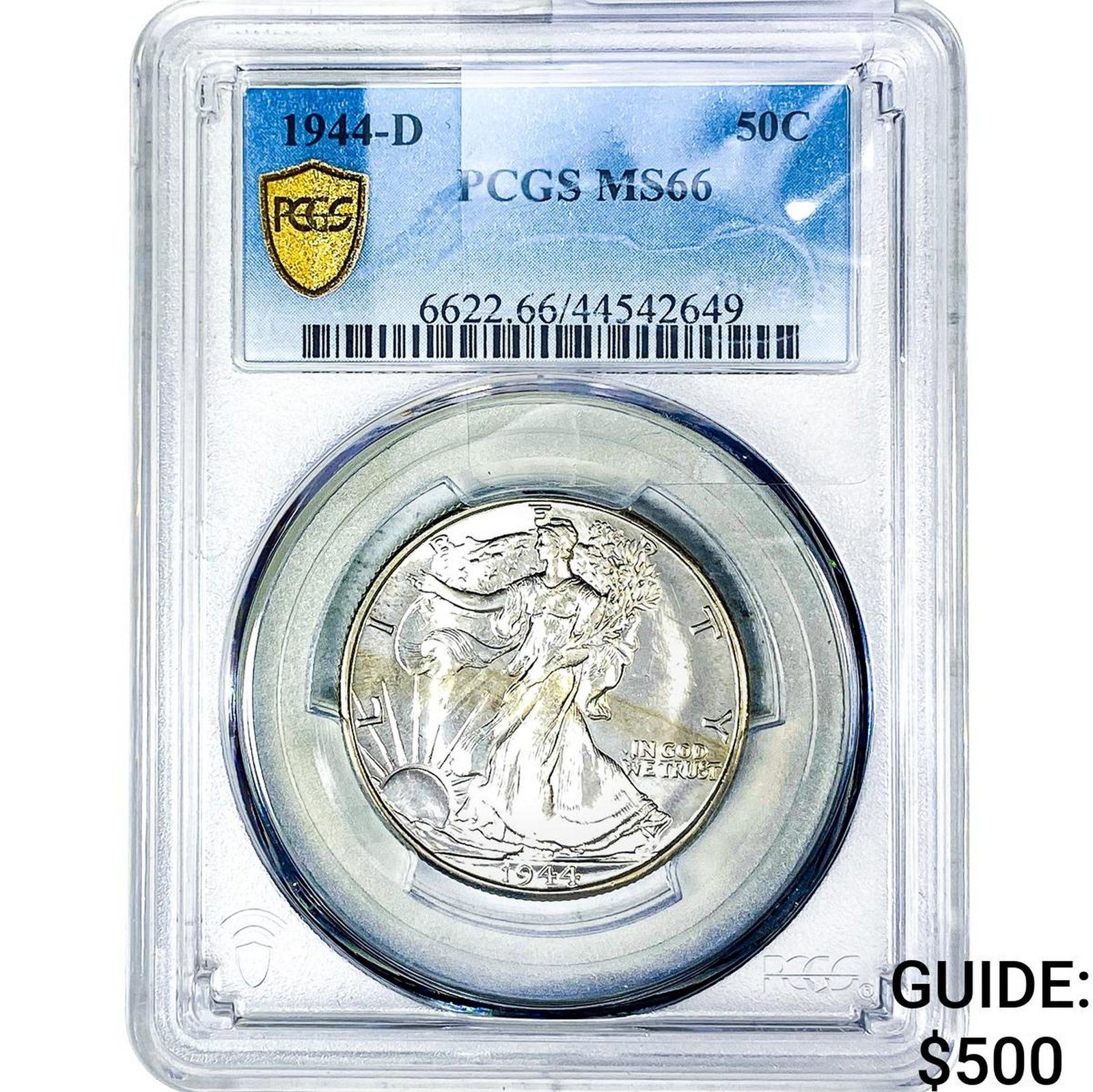 1944-D Walking Liberty Half Dollar PCGS MS66 (1 of 2)