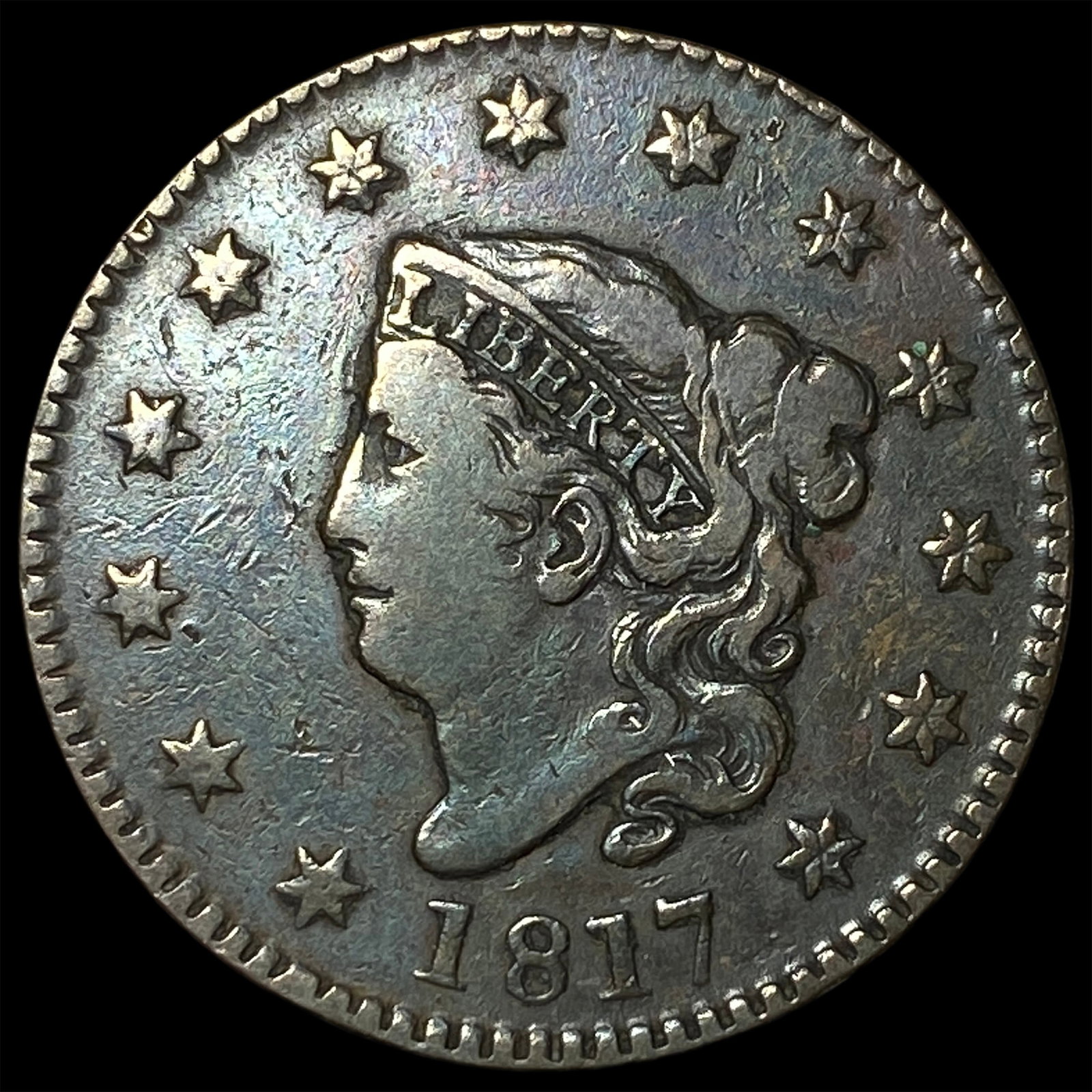 1817 Coronet Head Large Cent NEARLY UNCIRCULATED (1 of 2)