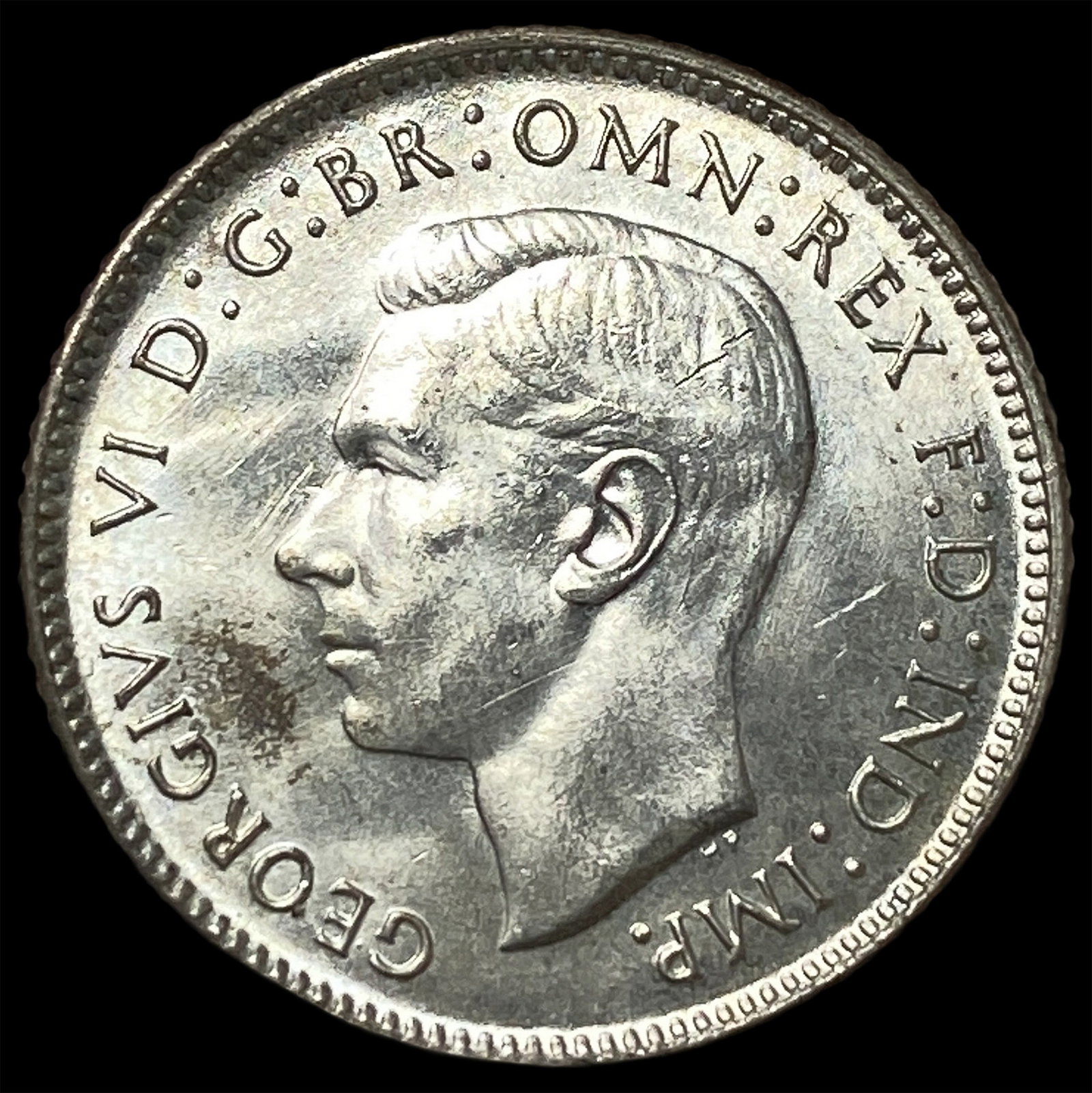 1942D Austrailia Silve 6 Pence (1 of 2)