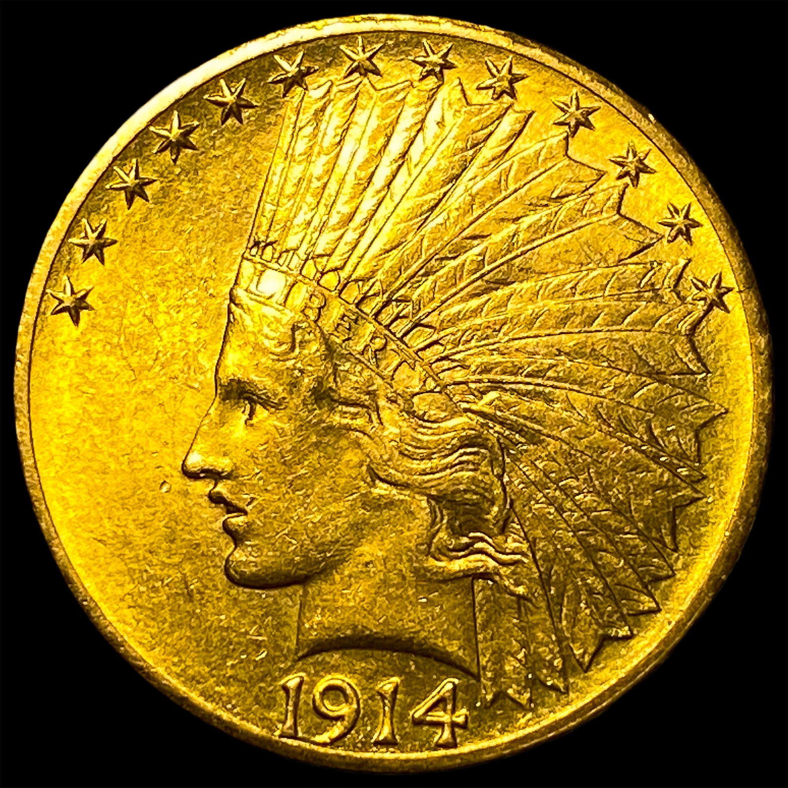 1914-D Gold $5 Indian Head Eagle UNCIRCULATED: 1914-D Gold $5 Indian Head Eagle UNCIRCULATED