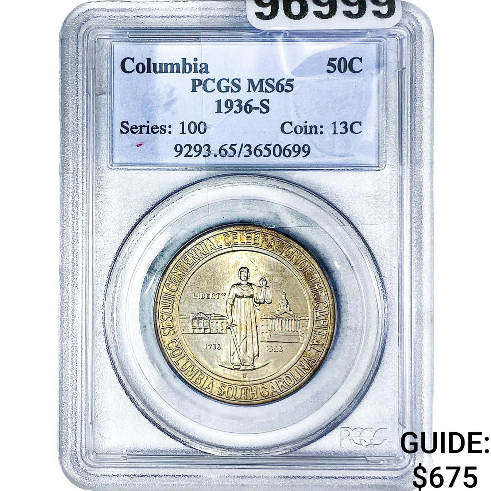 1936-S Columbia Half Dollar PCGS MS65 (1 of 2)