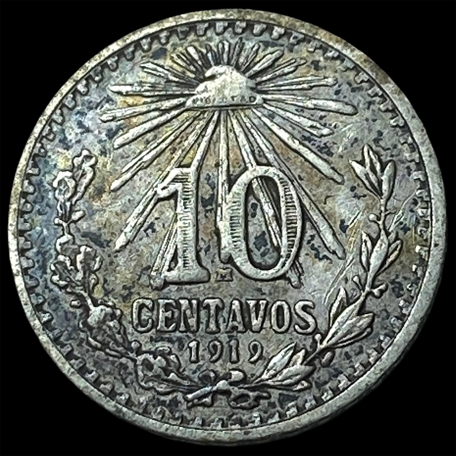 1919 Mexico Silver 10 Centavos (1 of 2)