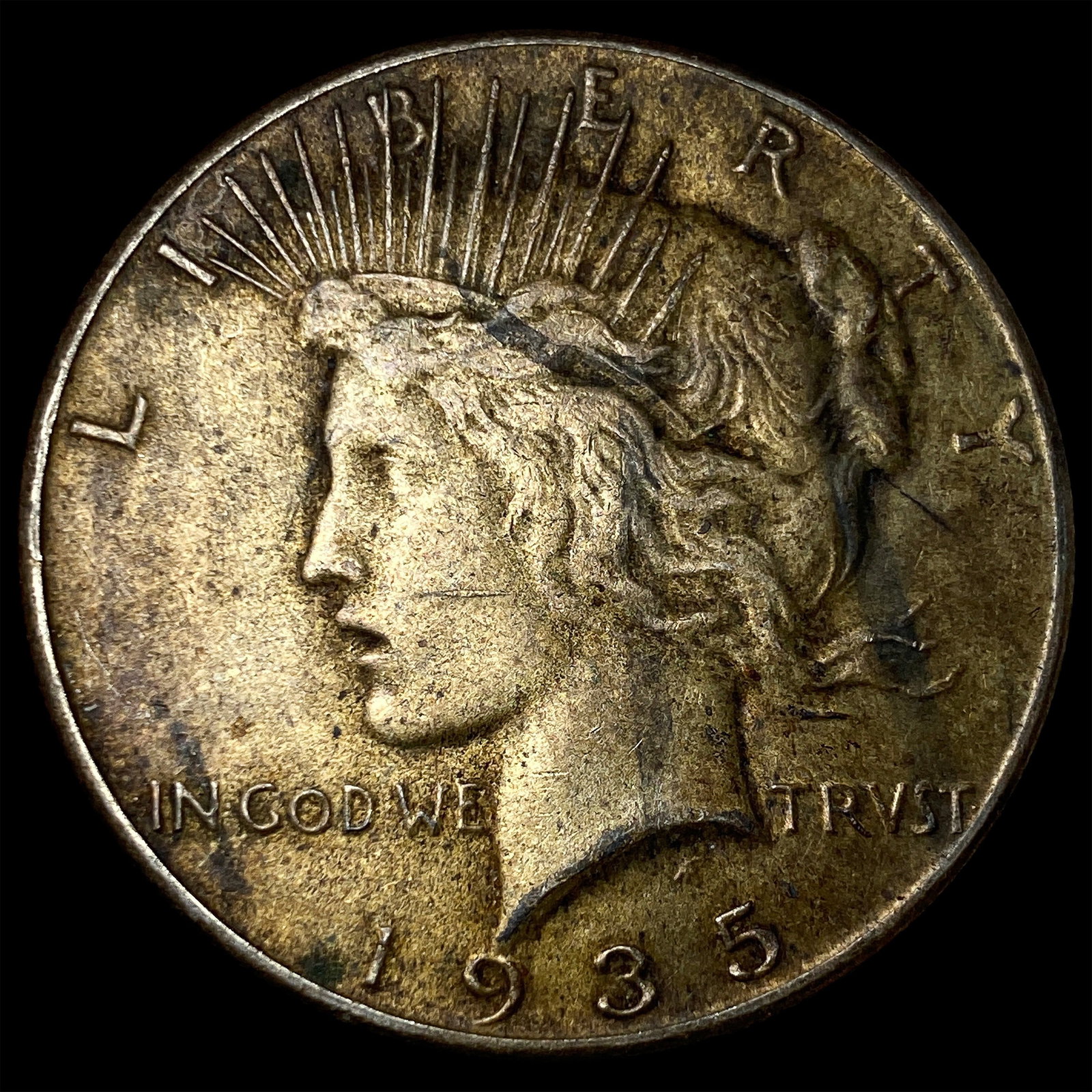 1935 Silver Peace Dollar CHOICE AU (1 of 2)