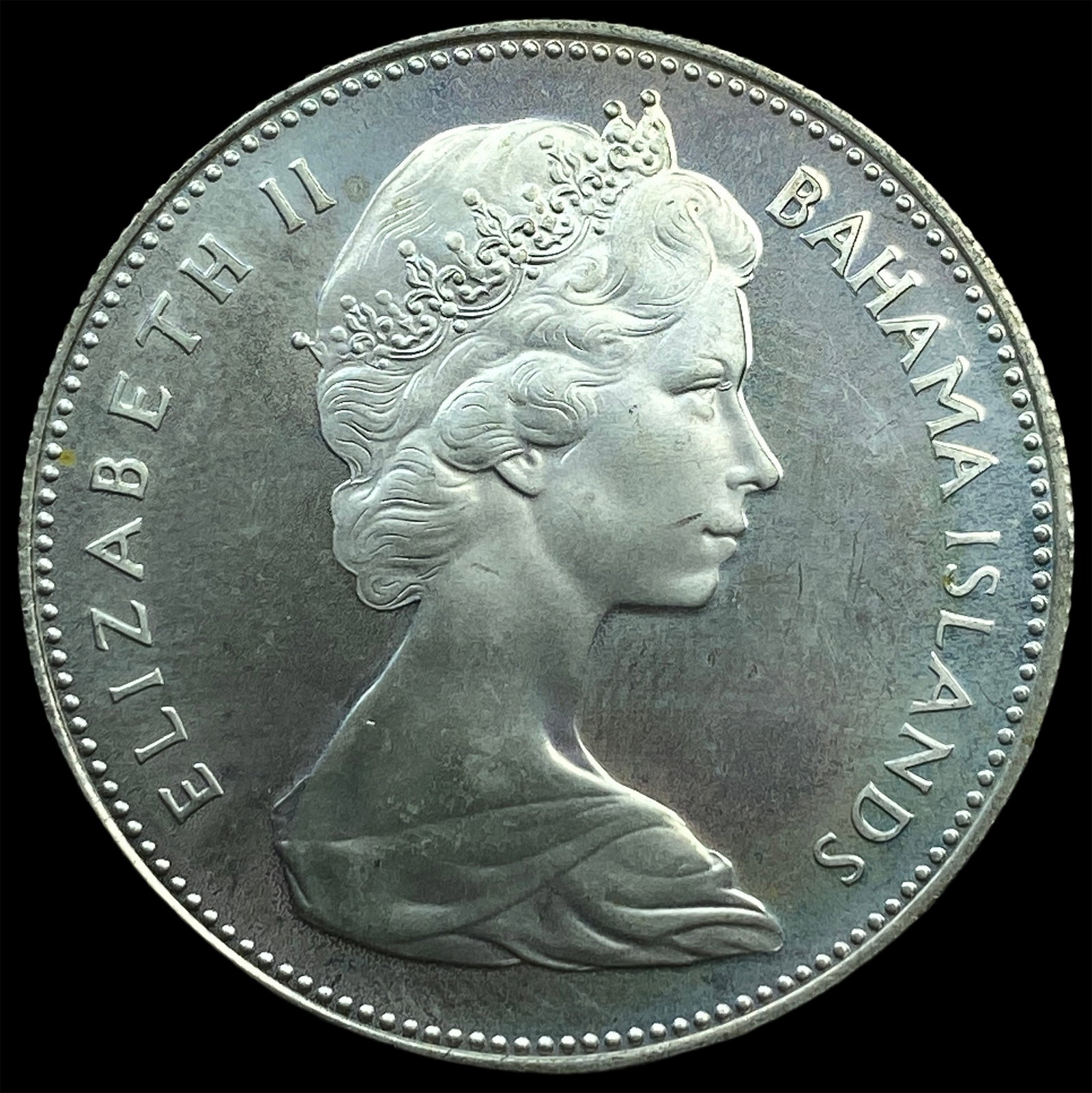1970 Bahamas SIlver Dollar Proof KM 8 (1 of 2)