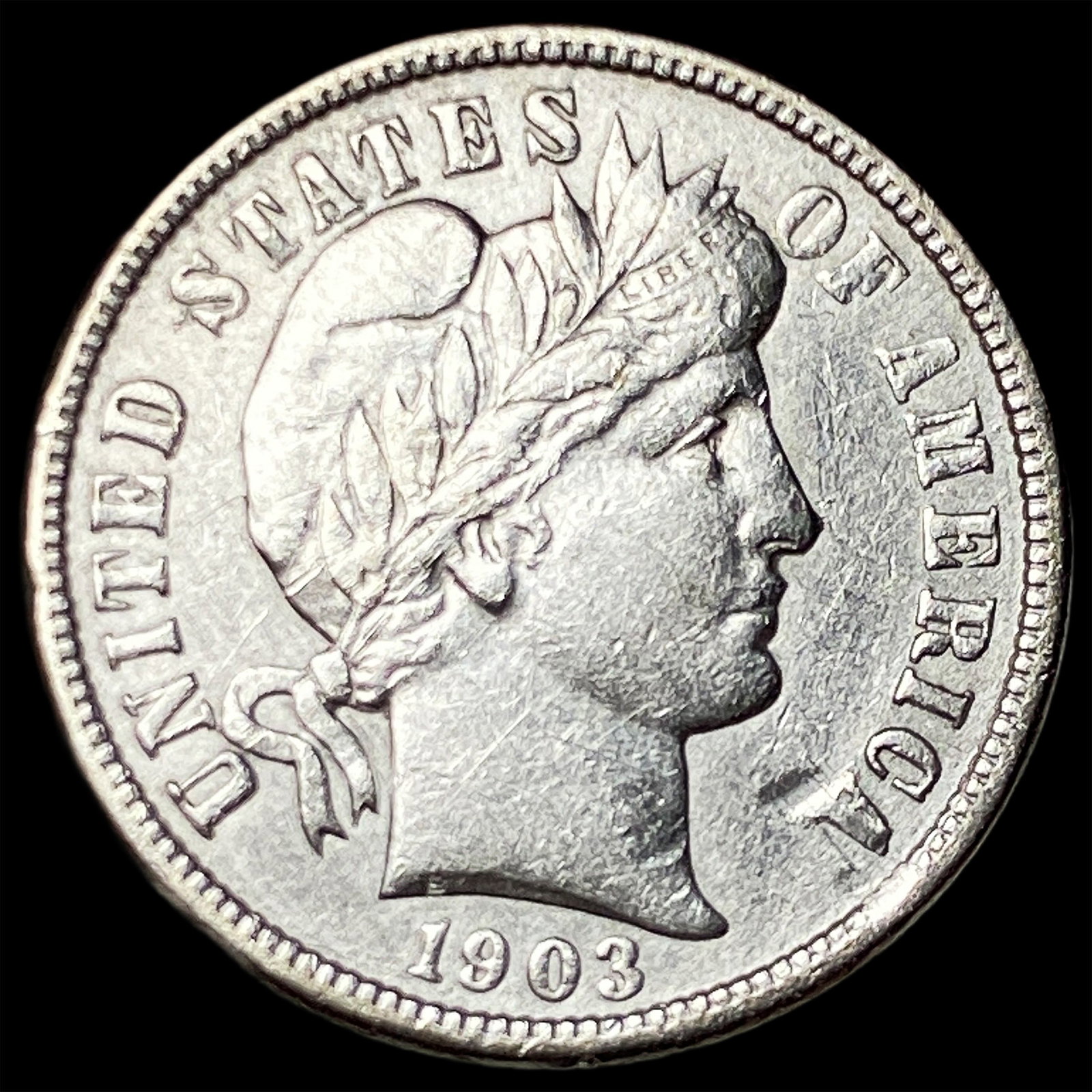 1903-O Silver Barber Dime UNCIRCULATED: 1903-O Silver Barber Dime UNCIRCULATED