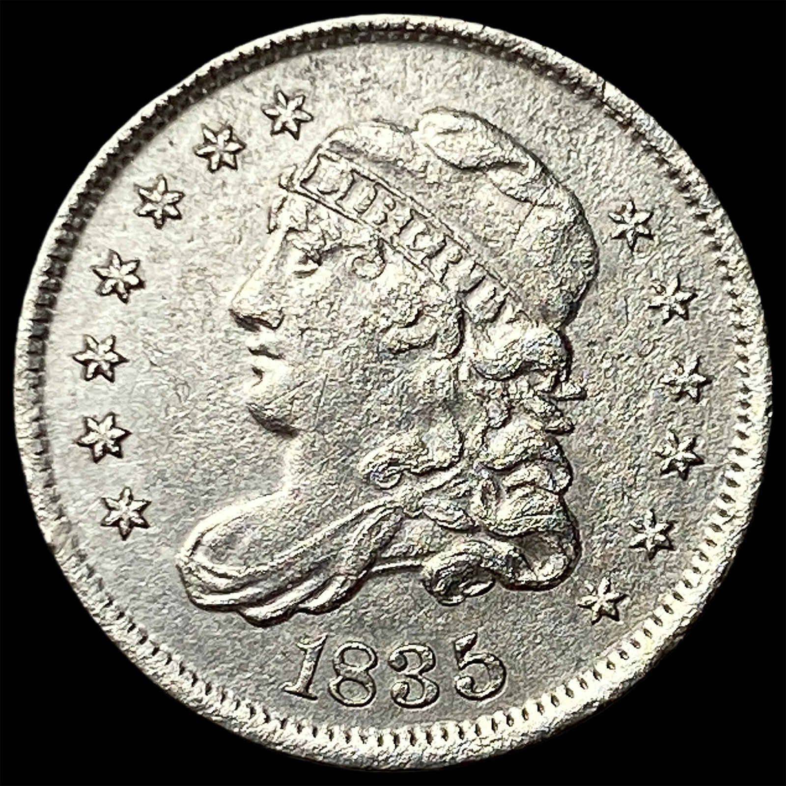 1835 Capped Bust Half Dime CLOSELY UNCIRCULATED (1 of 2)