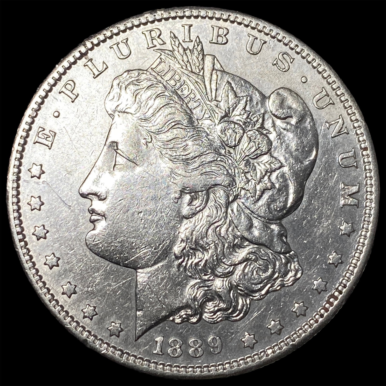 1889-S Silver Morgan Dollar CHOICE AU: 1889-S Silver Morgan Dollar CHOICE AU