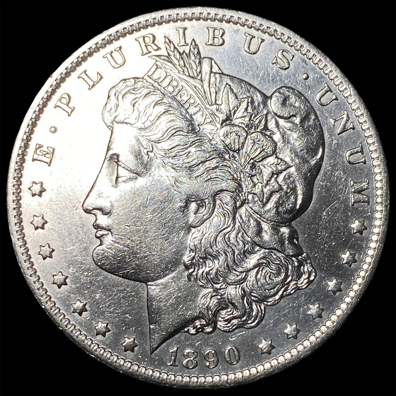 1890-S Silver Morgan Dollar CHOICE AU: 1890-S Silver Morgan Dollar CHOICE AU