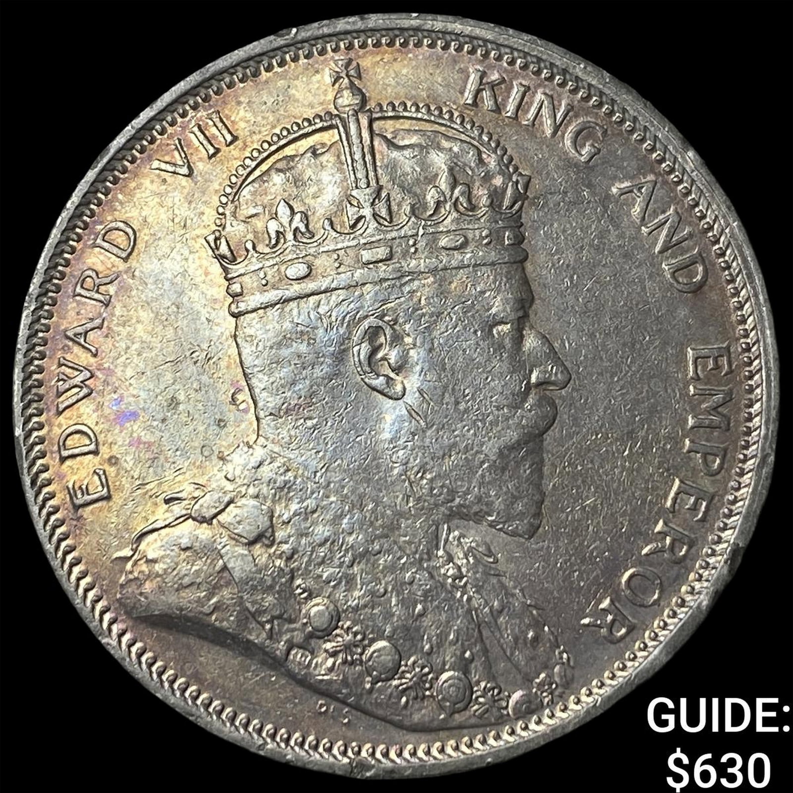 1904 Straits Setllements Edward VII Silver Dollar (1 of 2)