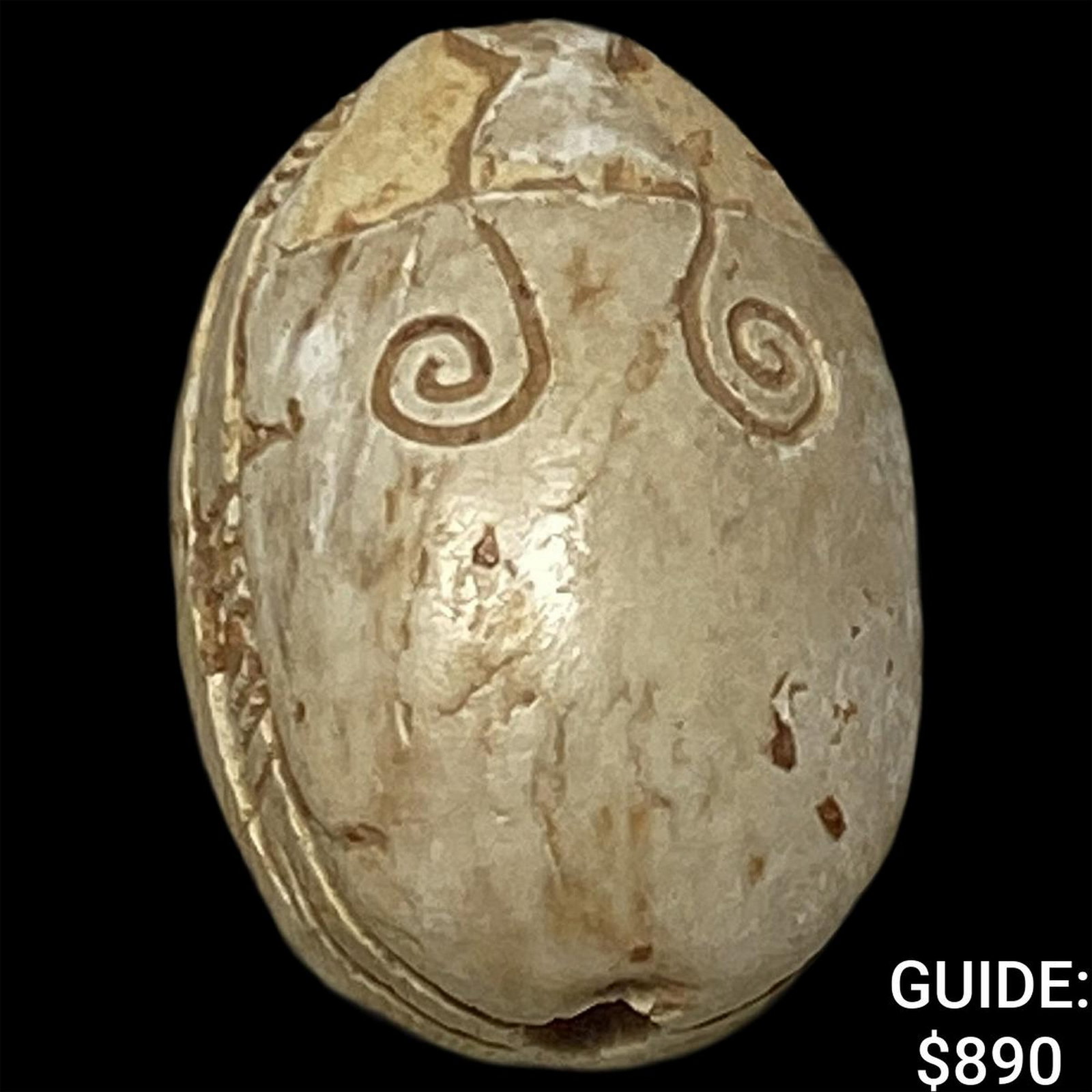 Egypt New Kindgom 1550-1070 BC Steatite Scarab (1 of 2)