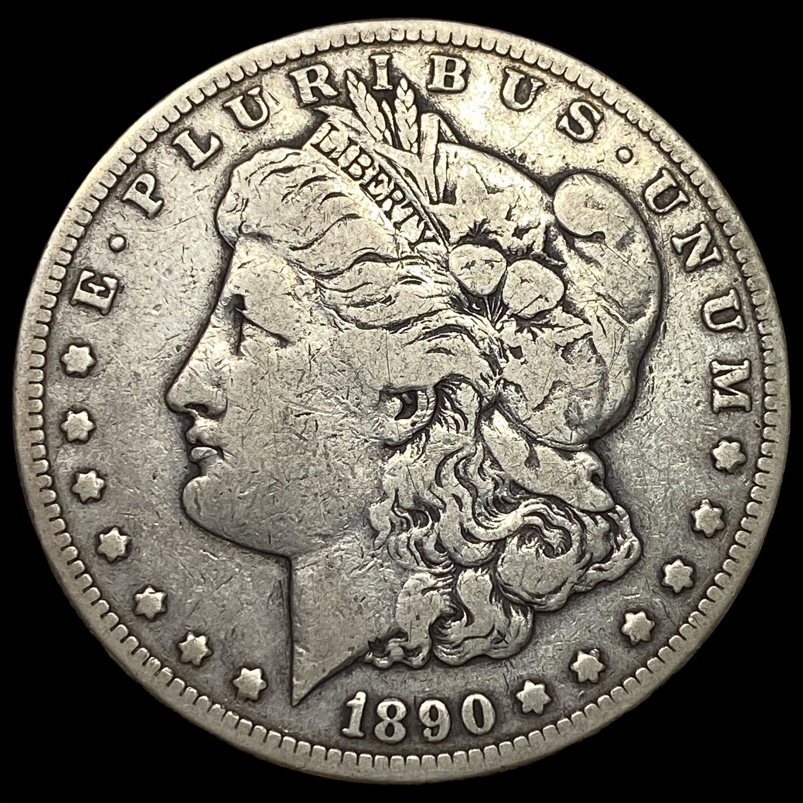 1890-CC Silver Morgan Dollar LIGHTLY CIRCULATED (1 of 2)