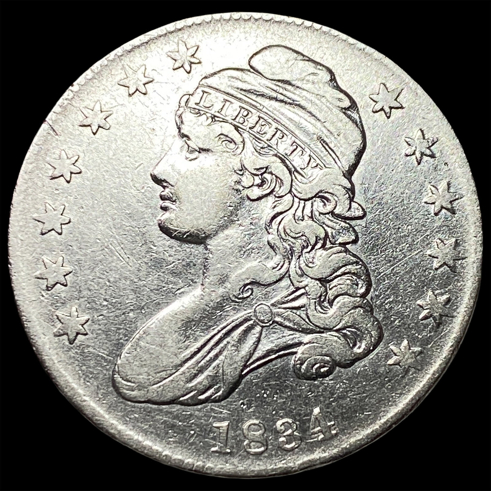 1834 Capped Bust Half Dollar NICELY CIRCULATED (1 of 2)