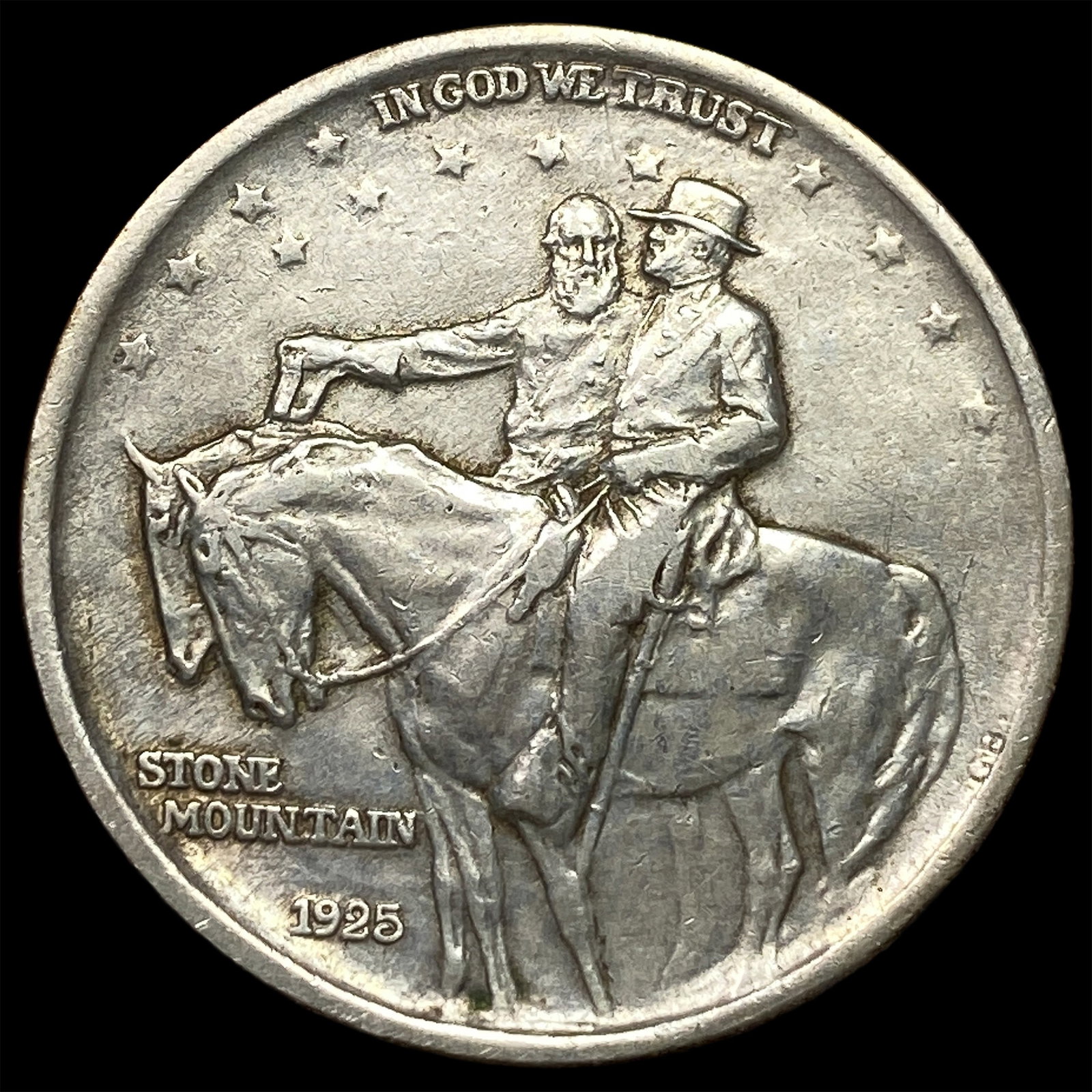 1925 Stone Mountain Silver Half Dollar CHOICE AU: 1925 Stone Mountain Silver Half Dollar CHOICE AU