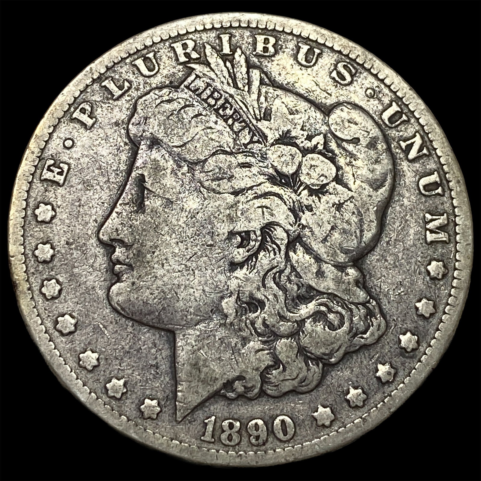 1890-CC Silver Morgan Dollar LIGHTLY CIRCULATED (1 of 2)