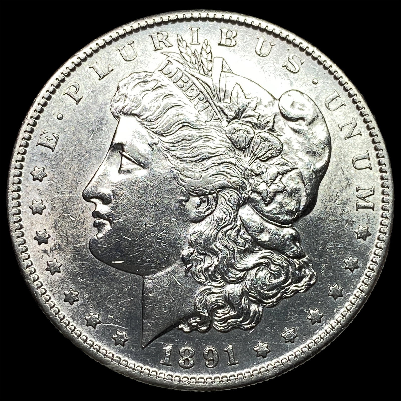 1891-S Silver Morgan Dollar CHOICE BU: 1891-S Silver Morgan Dollar CHOICE BU