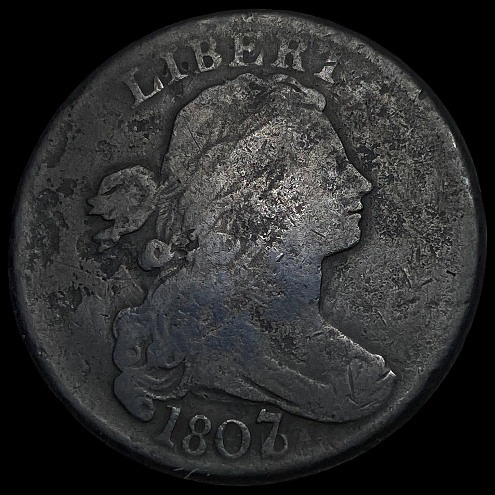 1807 Draped Bust Large Cent LIGHTLY CIRCULATED: 1807 Draped Bust Large Cent LIGHTLY CIRCULATED