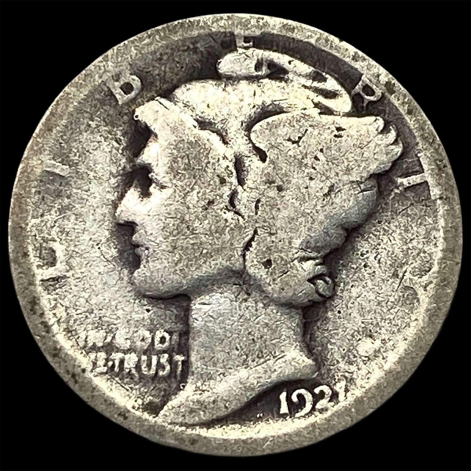 1921 Mercury Dime LIGHTLY CIRCULATED (1 of 2)