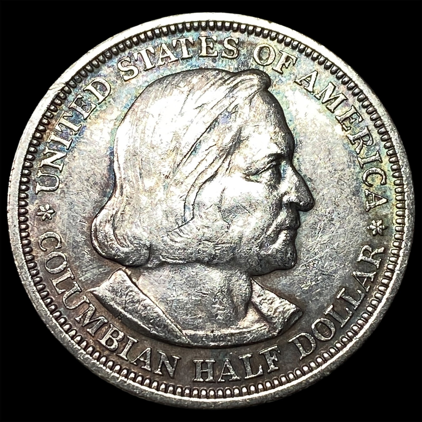 1893 Silver Columbian Half Dollar NEARLY UNCIRCULATED: 1893 Silver Columbian Half Dollar NEARLY UNCIRCULATED