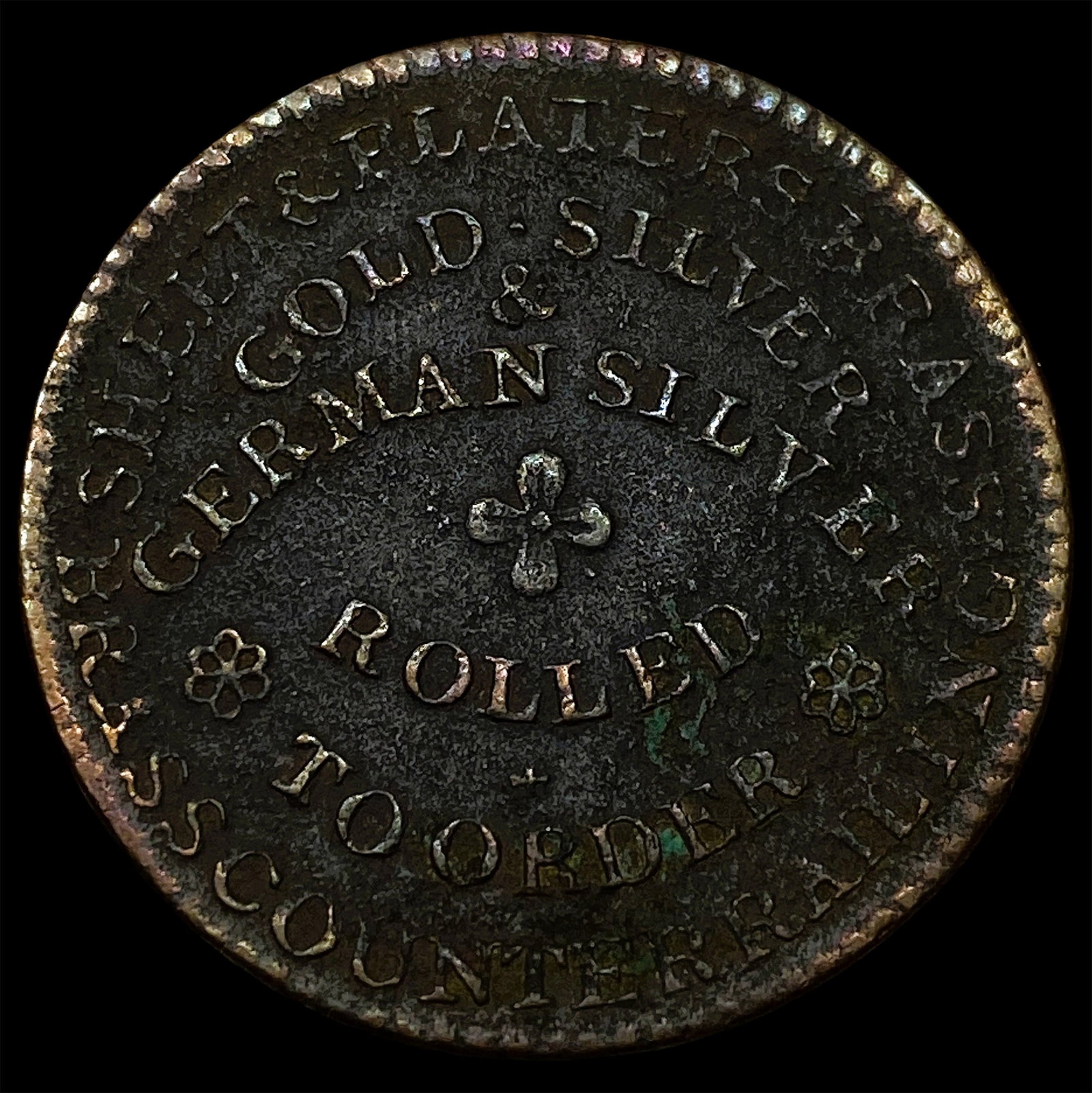 19th-century American token from Moffett UNCIRCULATED (1 of 2)