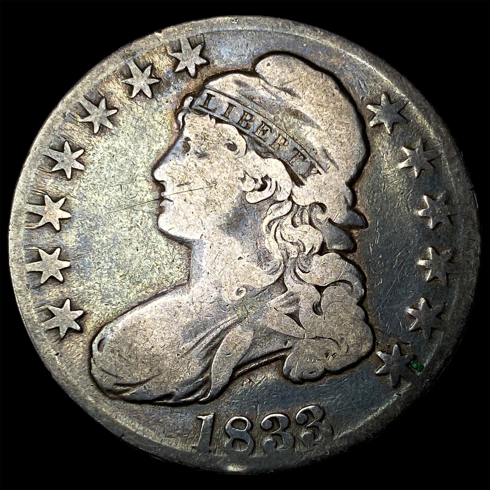 1833 Capped Bust Half Dollar LIGHTLY CIRCULATED: 1833 Capped Bust Half Dollar LIGHTLY CIRCULATED