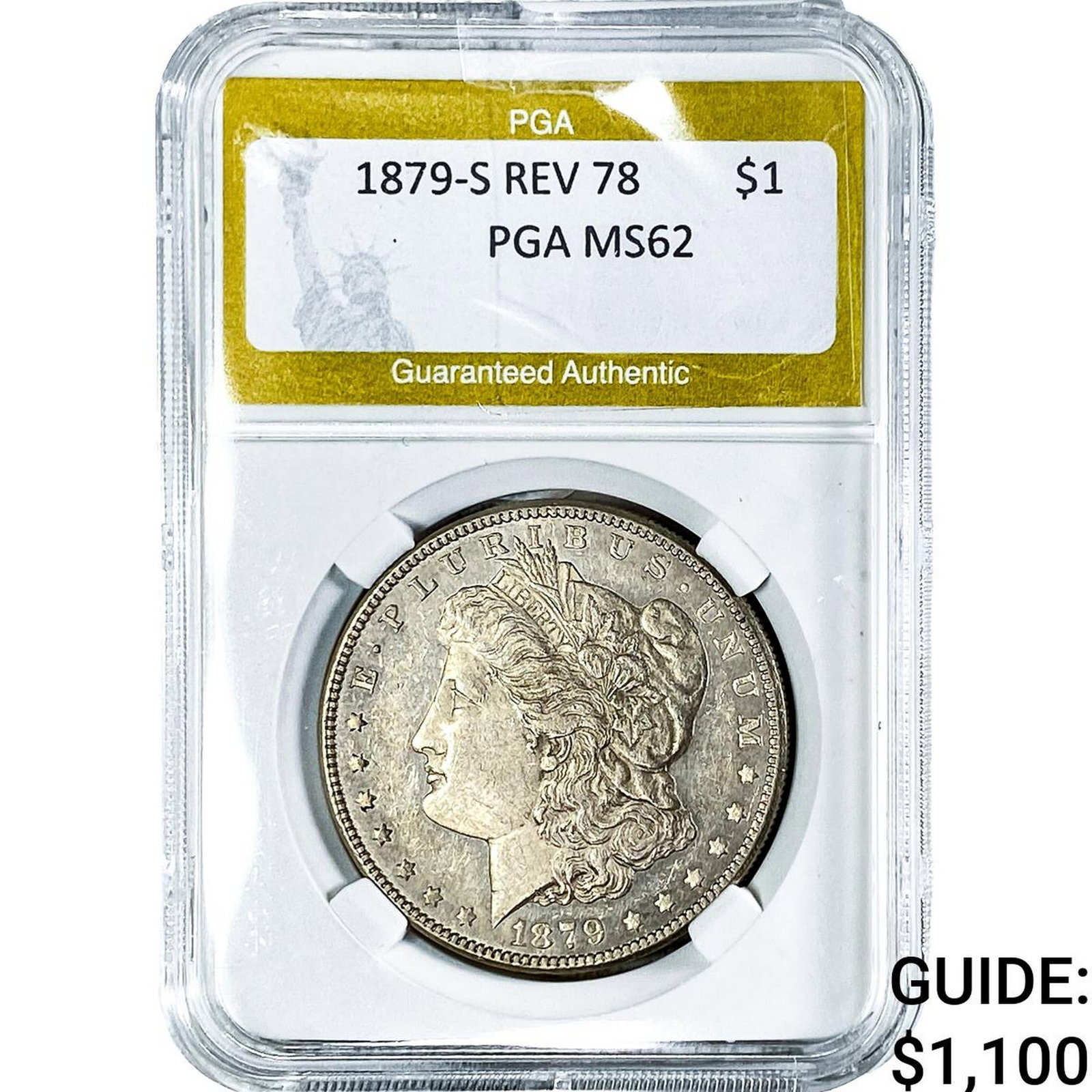 1879-S Morgan Silver Dollar PGA MS62 (1 of 2)