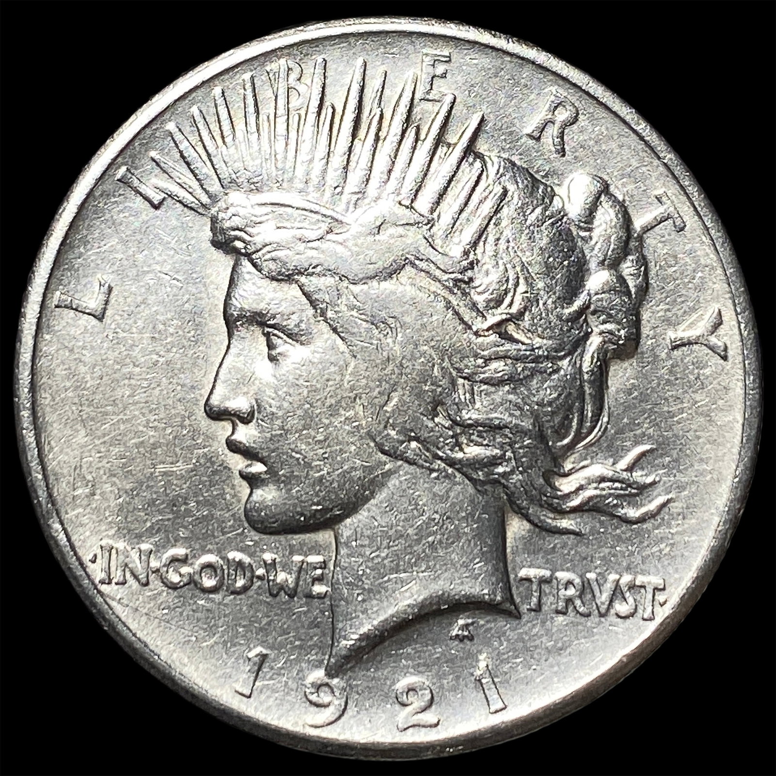1921 Silver Peace Dollar CLOSELY UNCIRCULATED: 1921 Silver Peace Dollar CLOSELY UNCIRCULATED