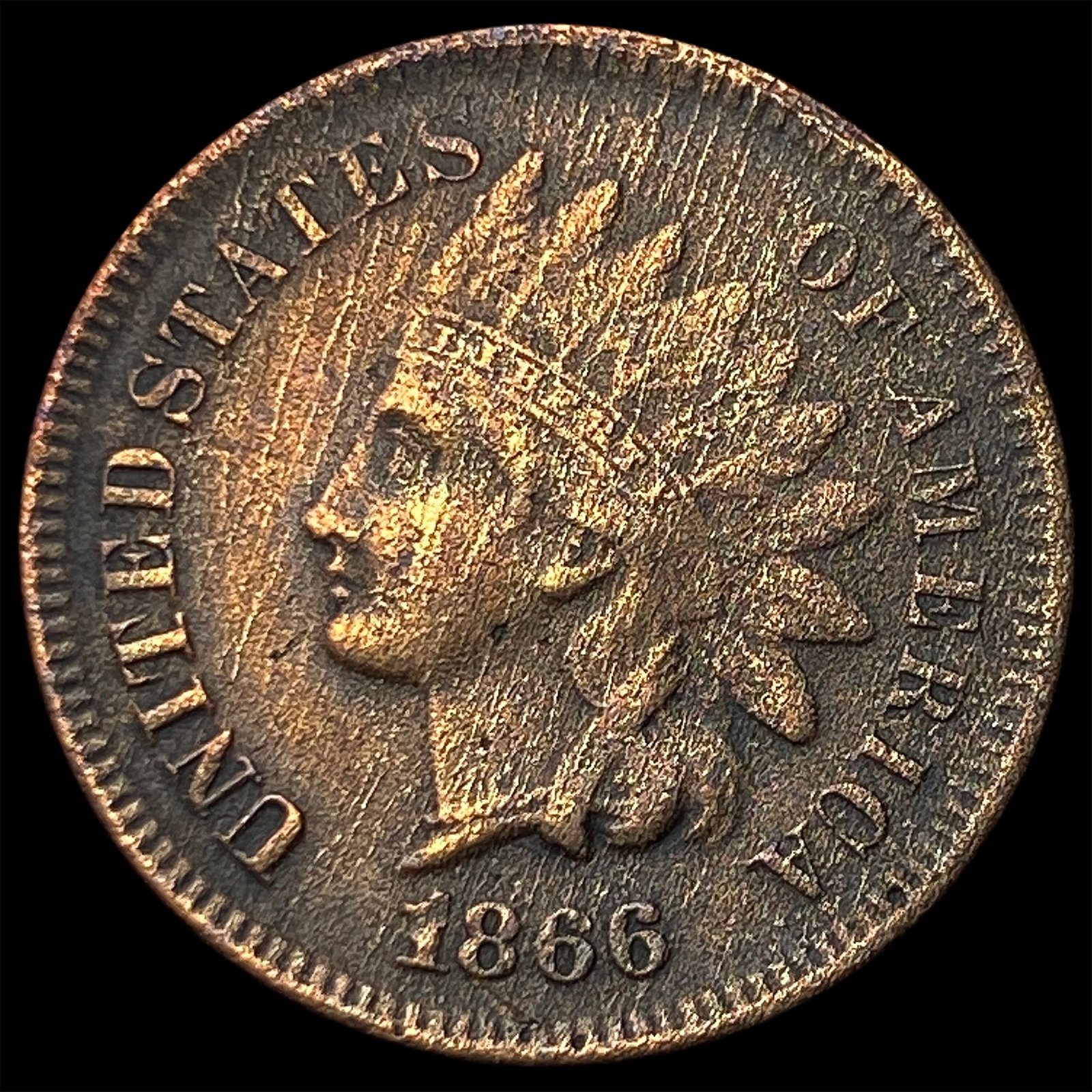 1866 Indian Head Cent HIGH GRADE: 1866 Indian Head Cent HIGH GRADE