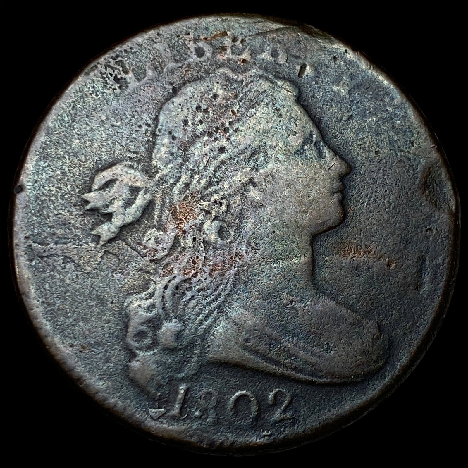 1802 Draped Bust Large Cent NEARLY UNCIRCULATED (1 of 2)