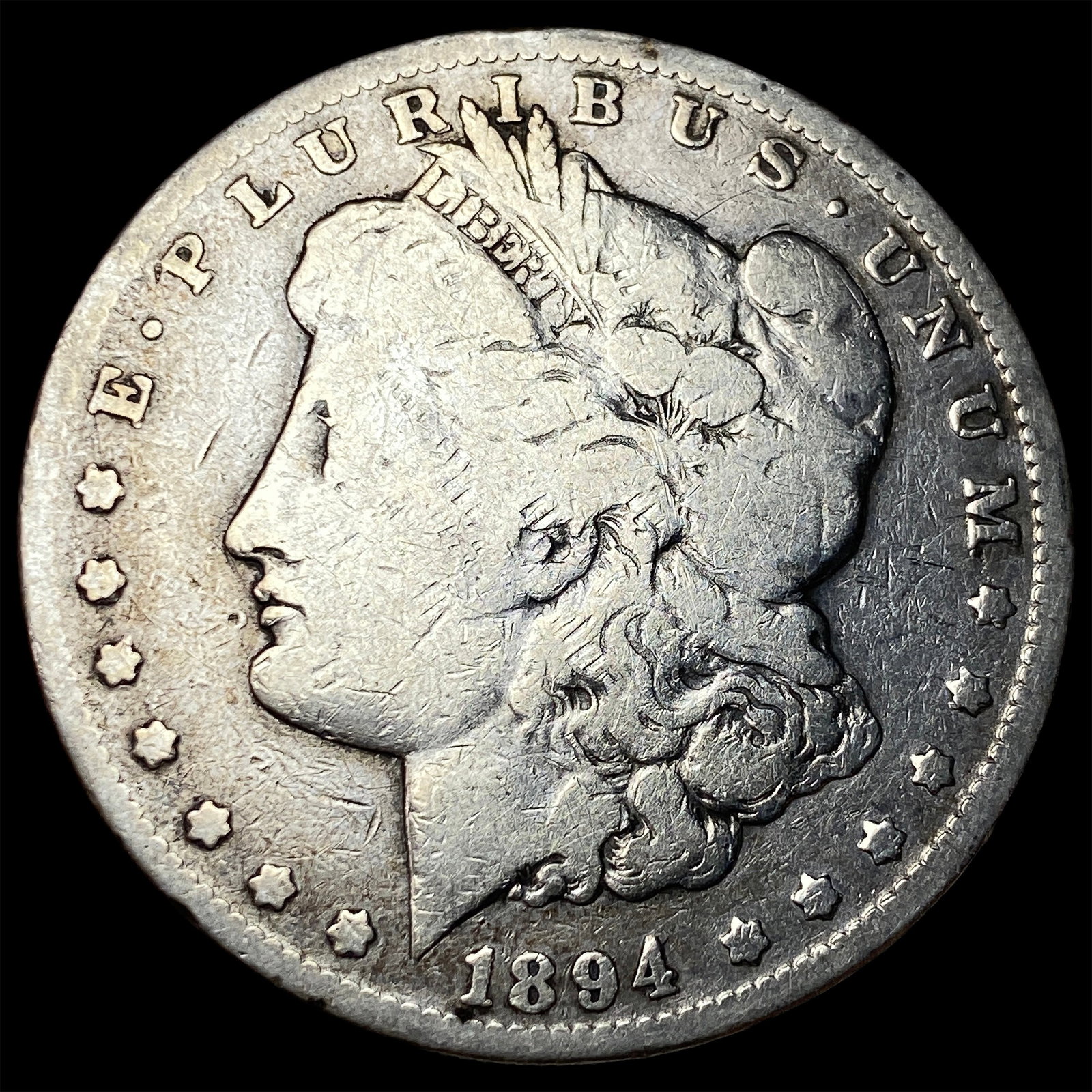 1894-O Silver Morgan Dollar NICELY CIRCULATED: 1894-O Silver Morgan Dollar NICELY CIRCULATED