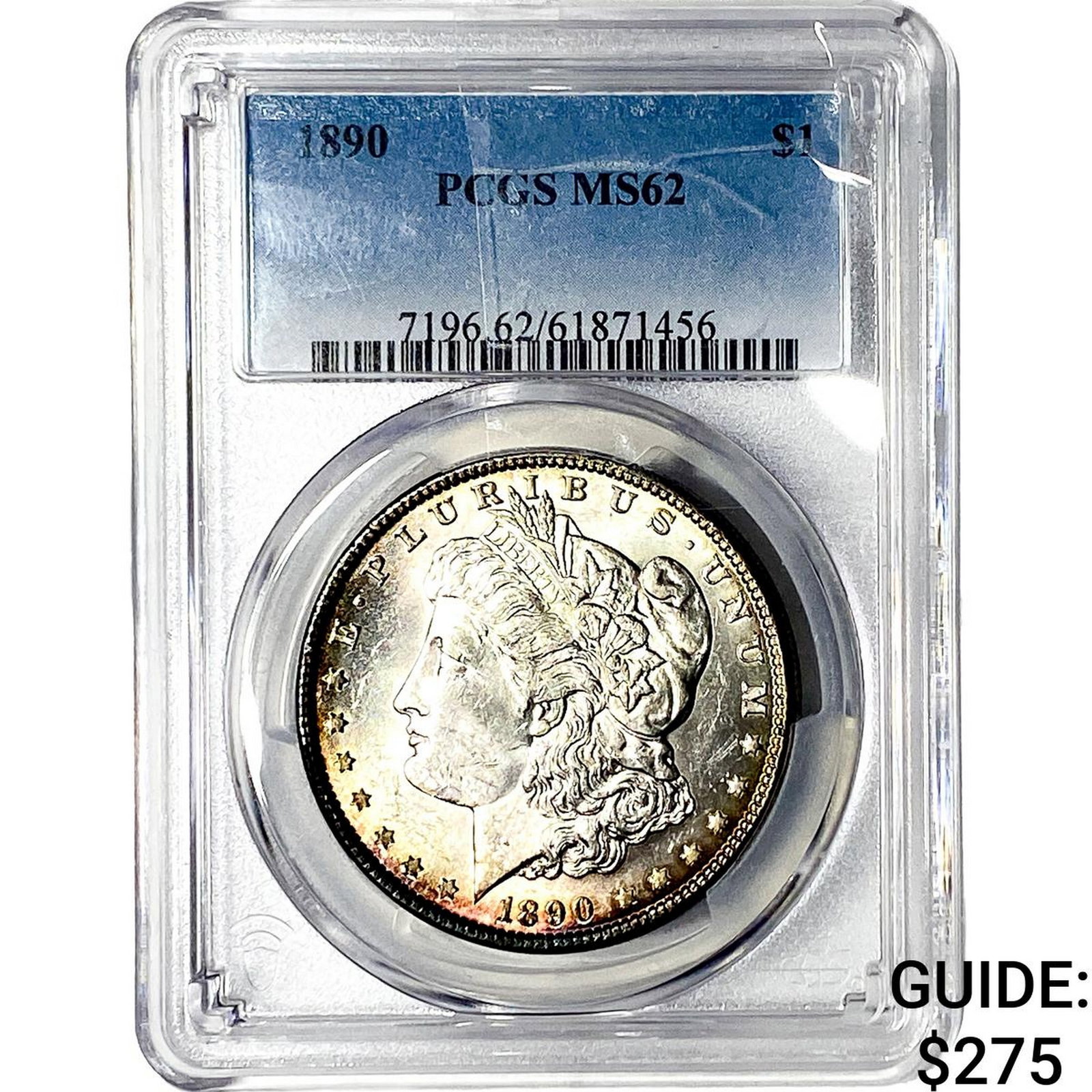 1890 Morgan Silver Dollar PCGS MS62: 1890 Morgan Silver Dollar PCGS MS62