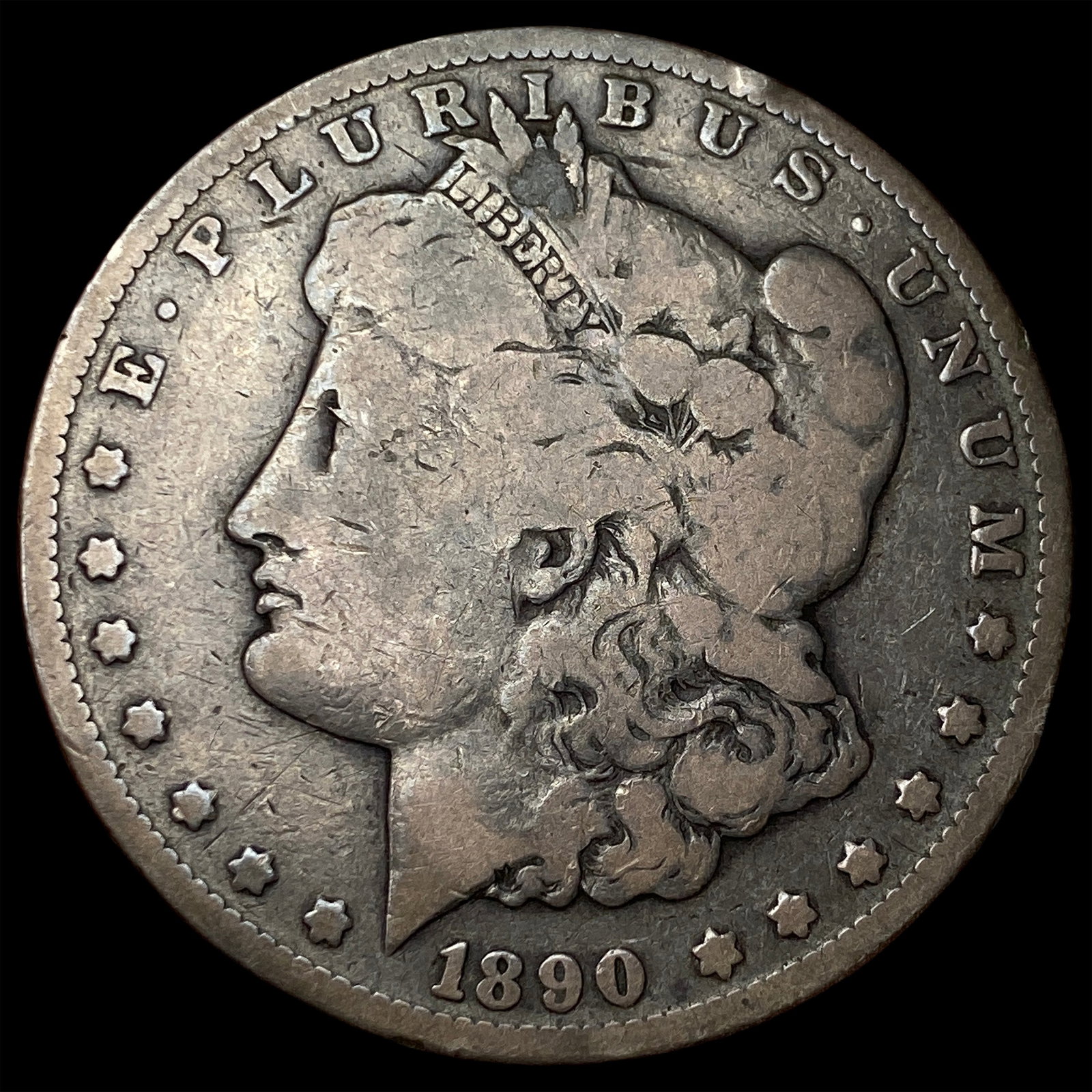 1890-CC Silver Morgan Dollar NICELY CIRCULATED: 1890-CC Silver Morgan Dollar NICELY CIRCULATED