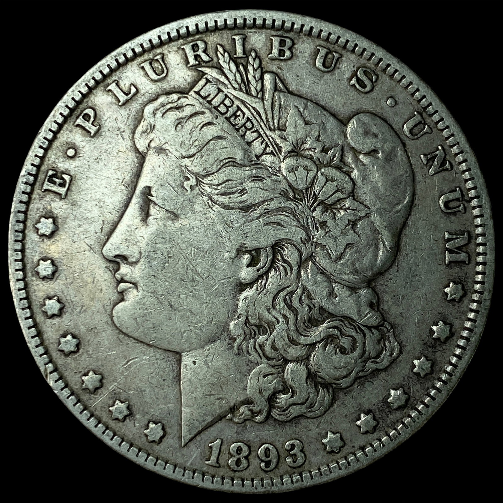 1893 Silver Morgan Dollar NEARLY UNCIRCULATED (1 of 2)