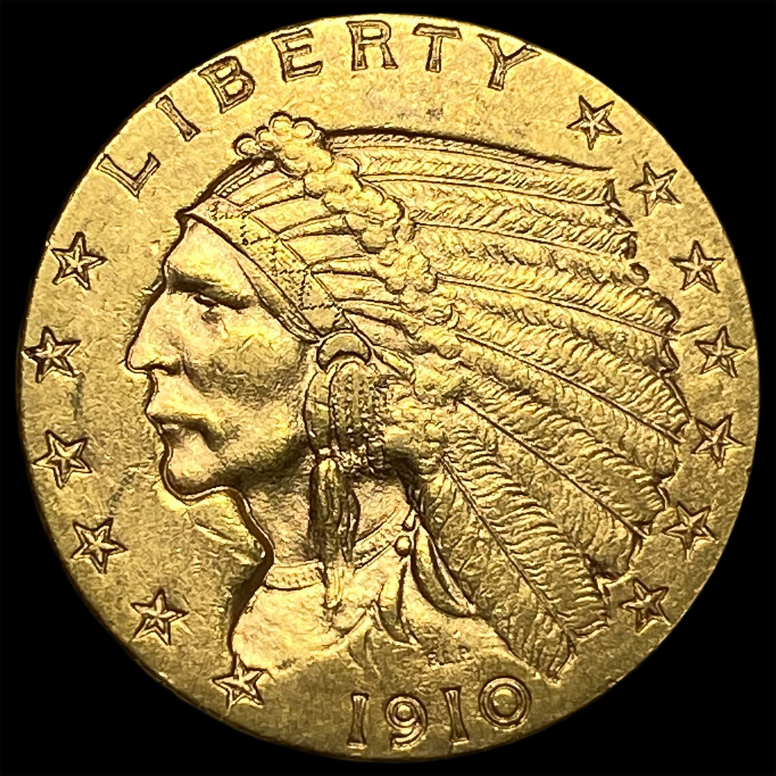 1910 Indian Head $2.5 Gold Quarter Eagle UNCIRCULATED (1 of 2)