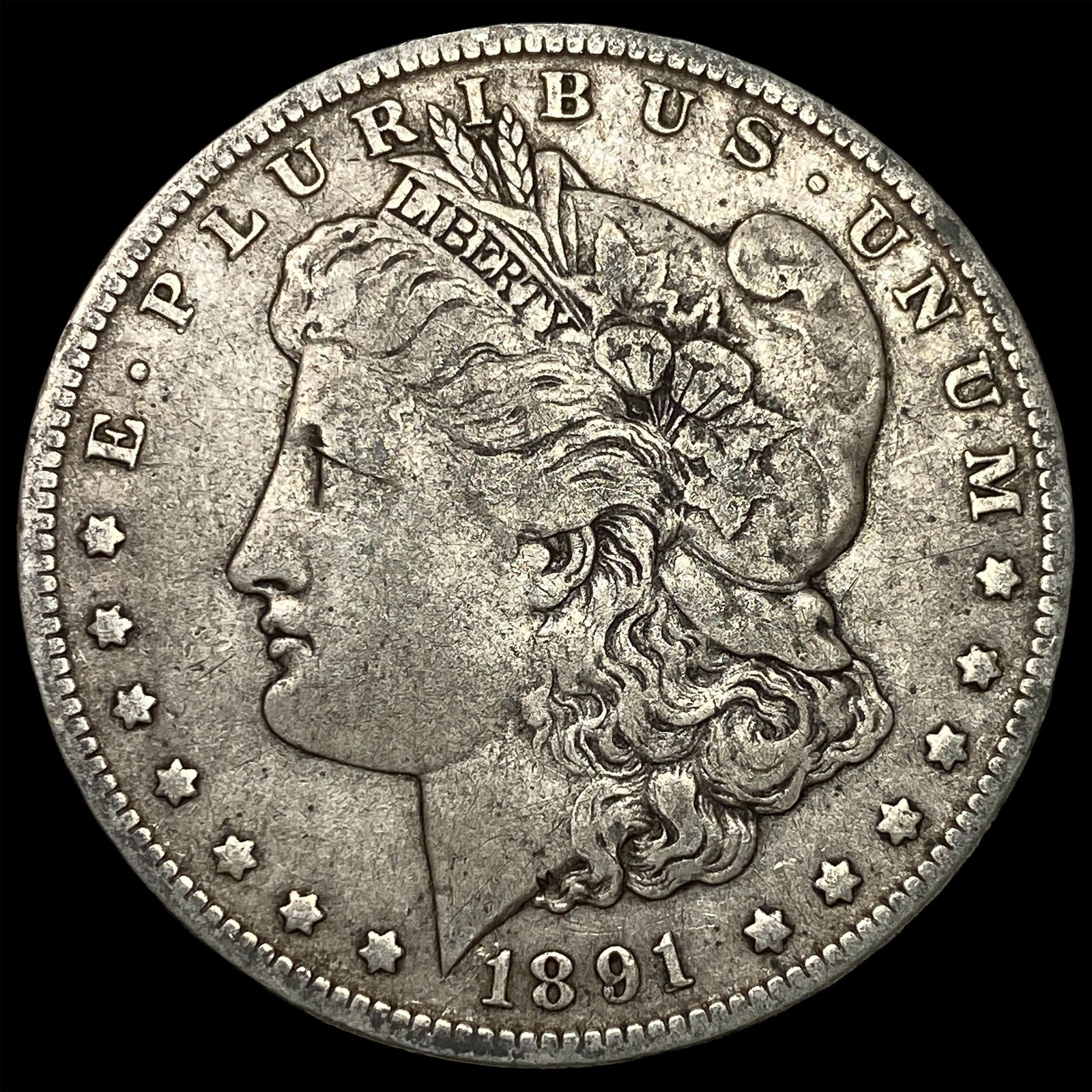 1891-O Silver Morgan Dollar NEARLY UNCIRCULATED: 1891-O Silver Morgan Dollar NEARLY UNCIRCULATED