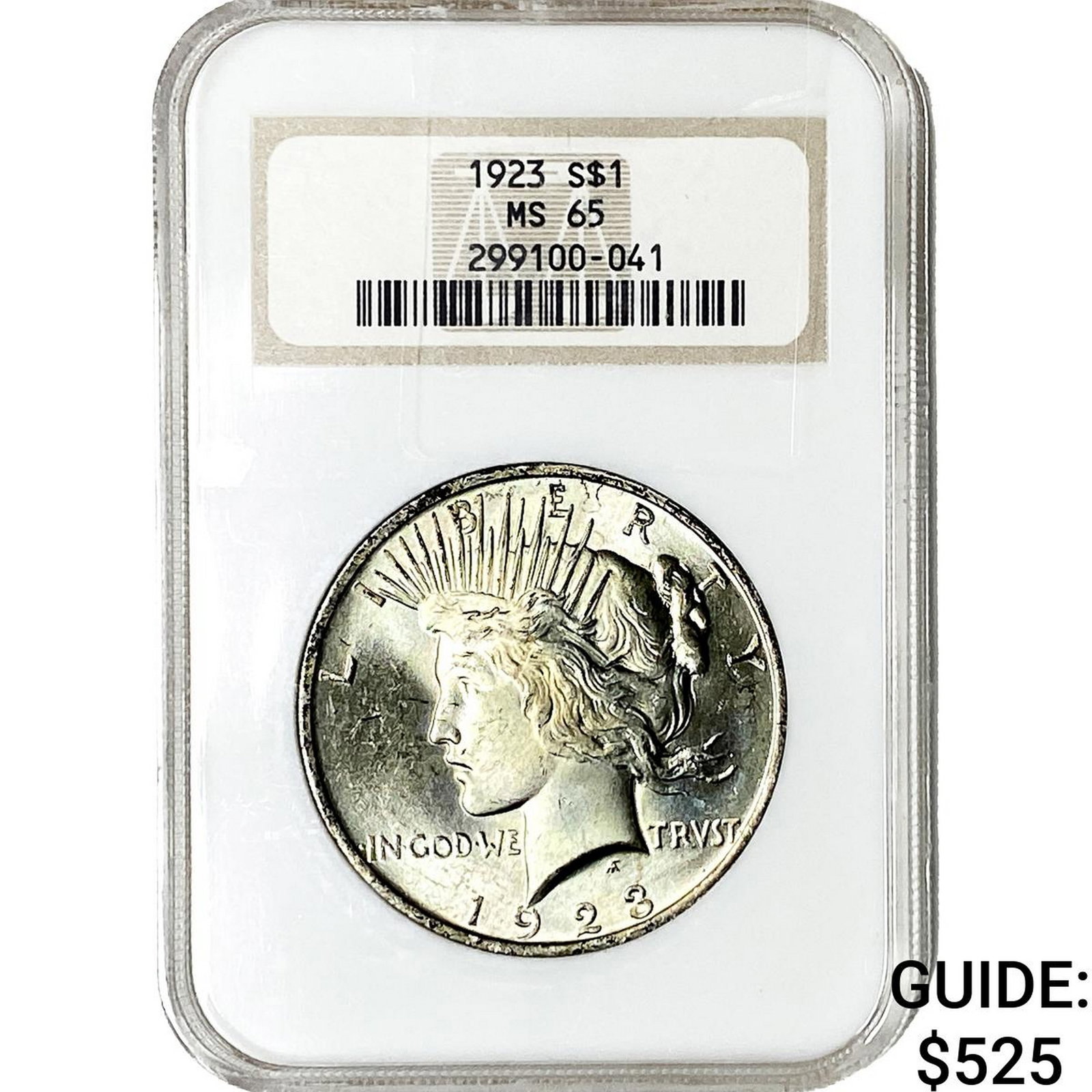 1923 Silver Peace Dollar NGC MS65 (1 of 2)