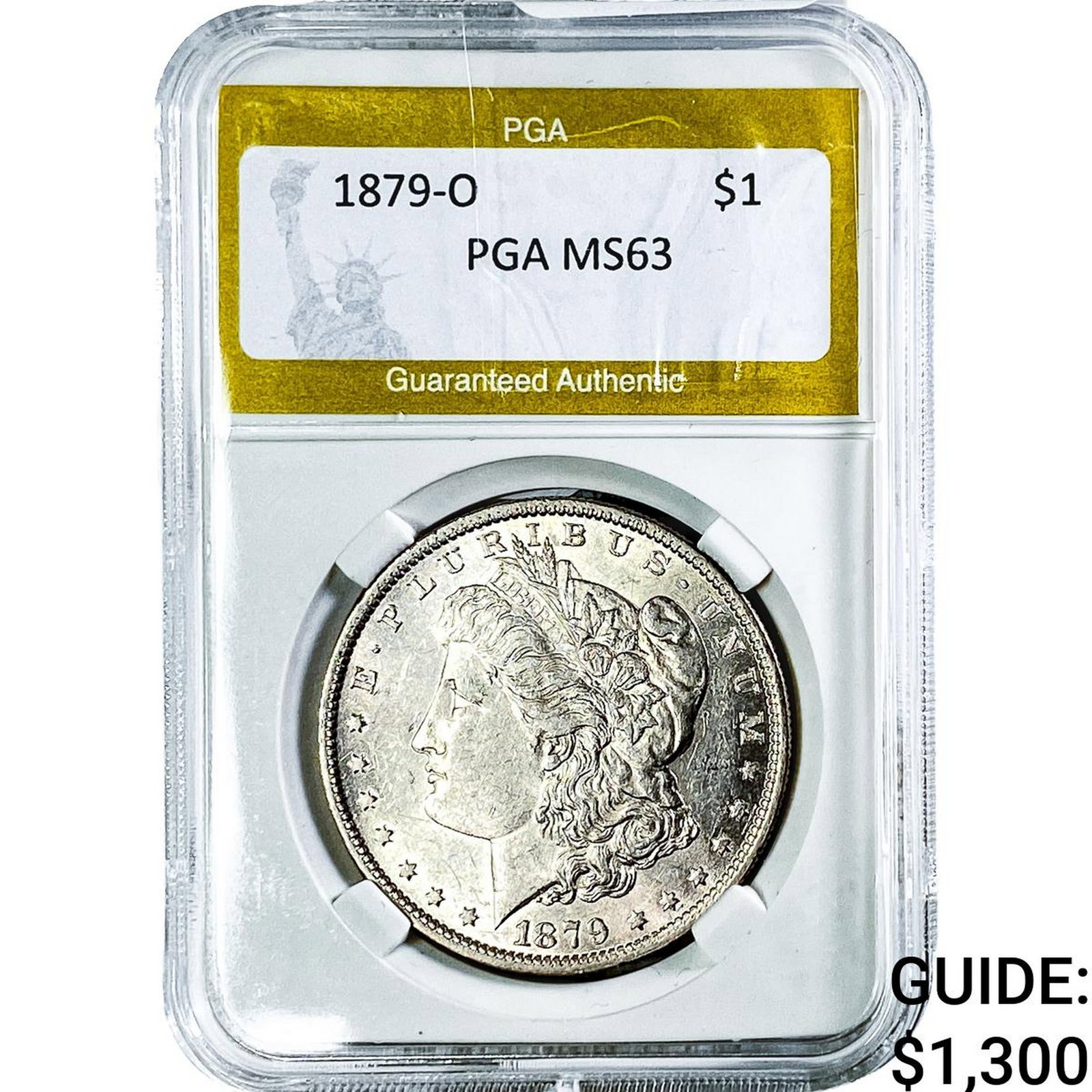 1879-O Morgan Silver Dollar PGA MS63: 1879-O Morgan Silver Dollar PGA MS63
