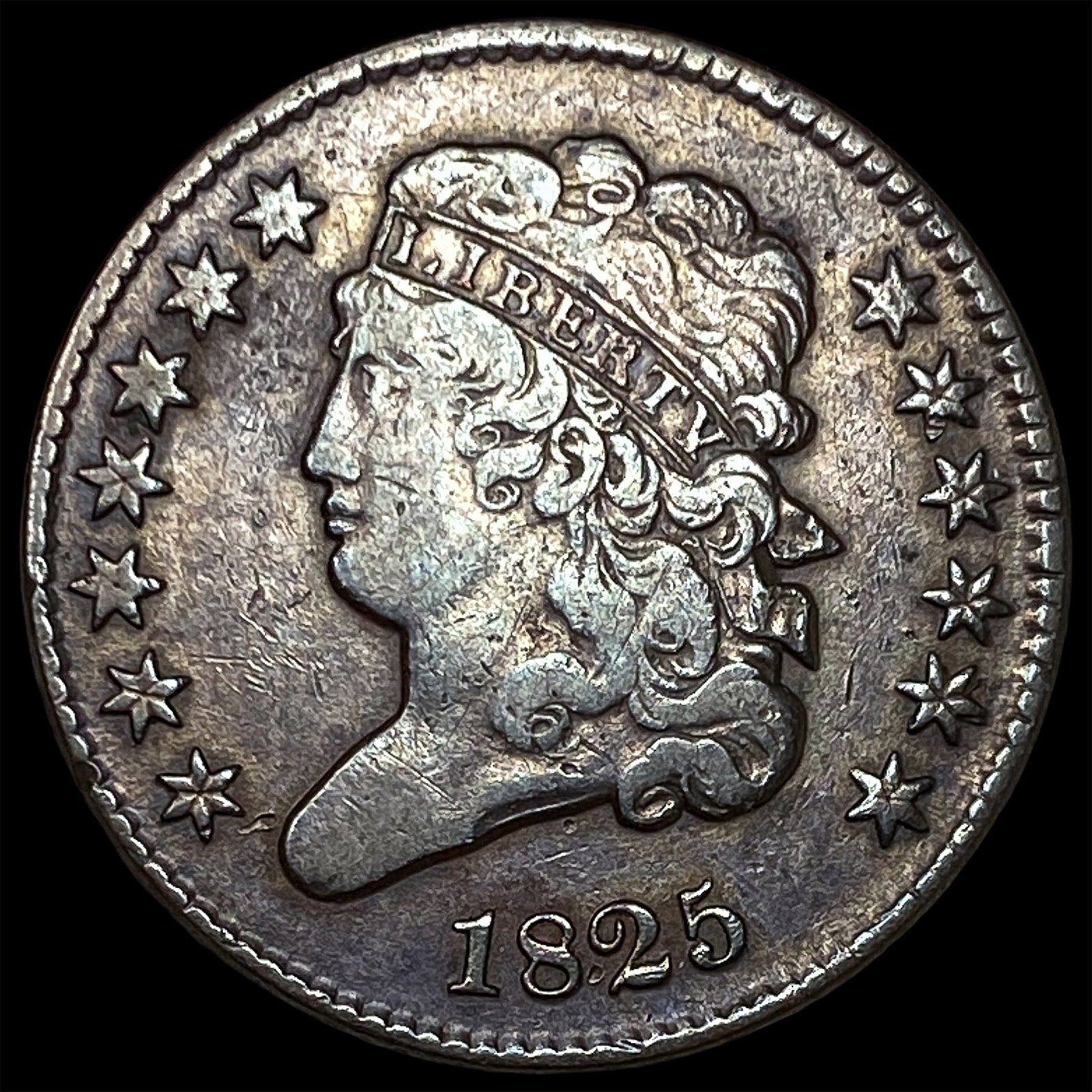 1825 Classic Head Half Cent NEARLY UNCIRCULATED (1 of 2)