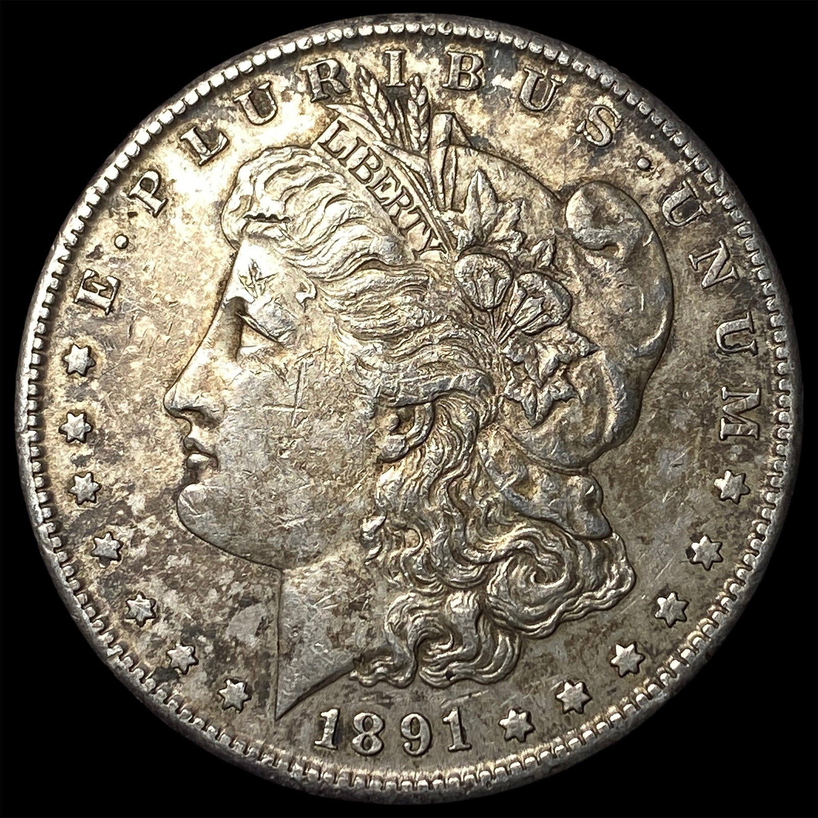 1891-S Silver Morgan Dollar CLOSELY UNCIRCULATED: 1891-S Silver Morgan Dollar CLOSELY UNCIRCULATED