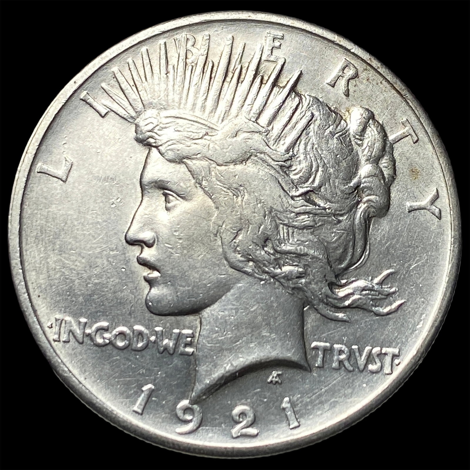 1921 Silver Peace Dollar CLOSELY UNCIRCULATED: 1921 Silver Peace Dollar CLOSELY UNCIRCULATED
