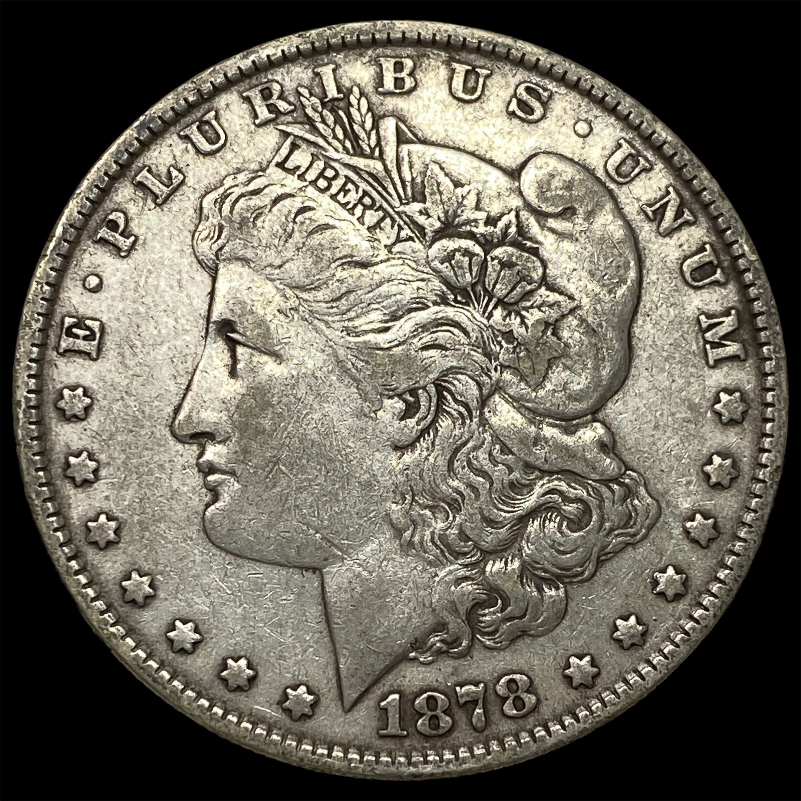 1878 Rev 79 Silver Morgan Dollar NEARLY UNCIRCULATED: 1878 Rev 79 Silver Morgan Dollar NEARLY UNCIRCULATED