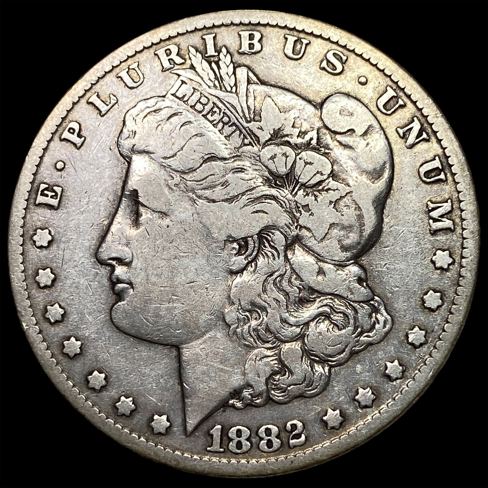 1882-CC Silver Morgan Dollar LIGHTLY CIRCULATED: 1882-CC Silver Morgan Dollar LIGHTLY CIRCULATED