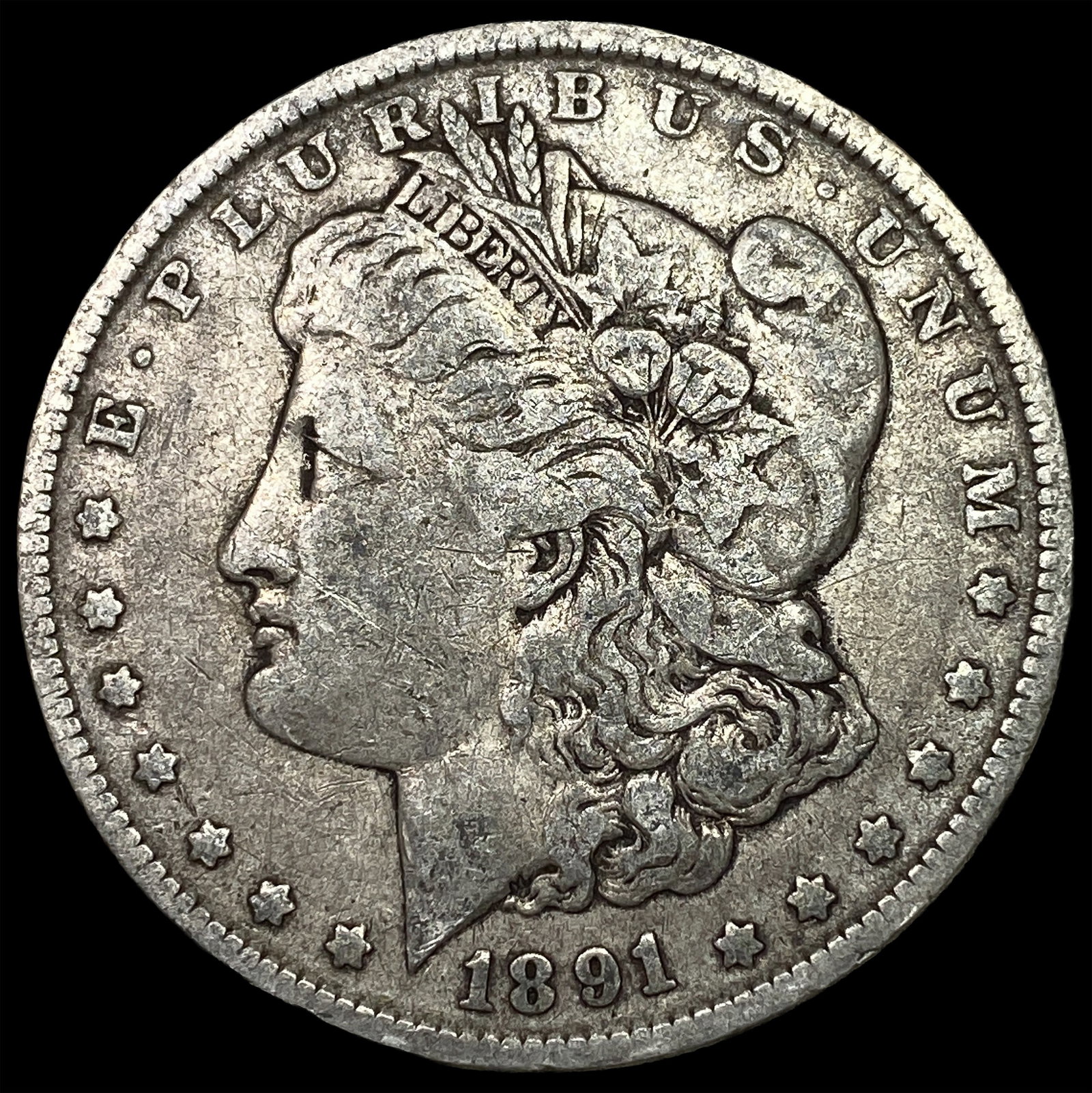 1891-O Silver Morgan Dollar LIGHTLY CIRCULATED: 1891-O Silver Morgan Dollar LIGHTLY CIRCULATED