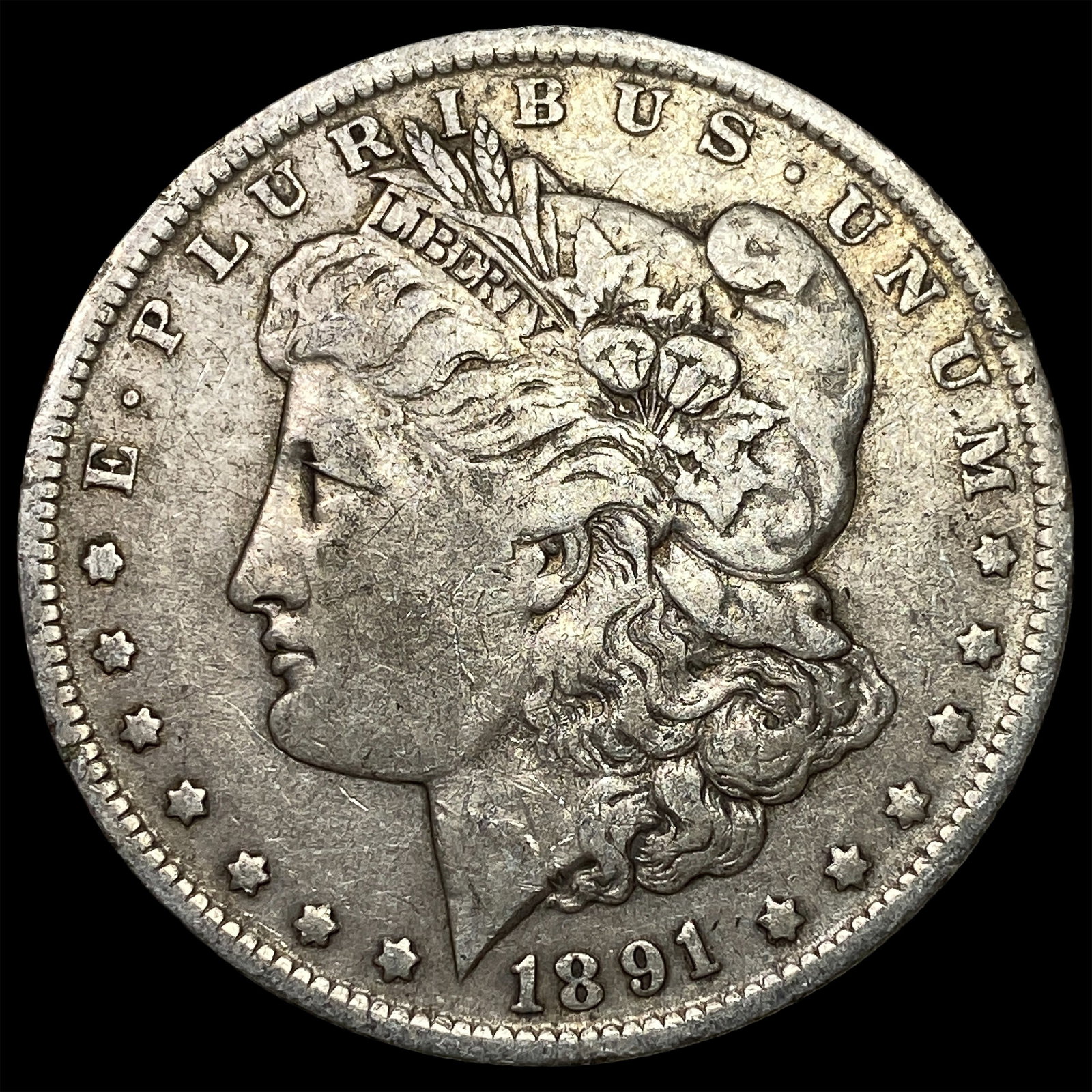 1891-O Silver Morgan Dollar LIGHTLY CIRCULATED: 1891-O Silver Morgan Dollar LIGHTLY CIRCULATED